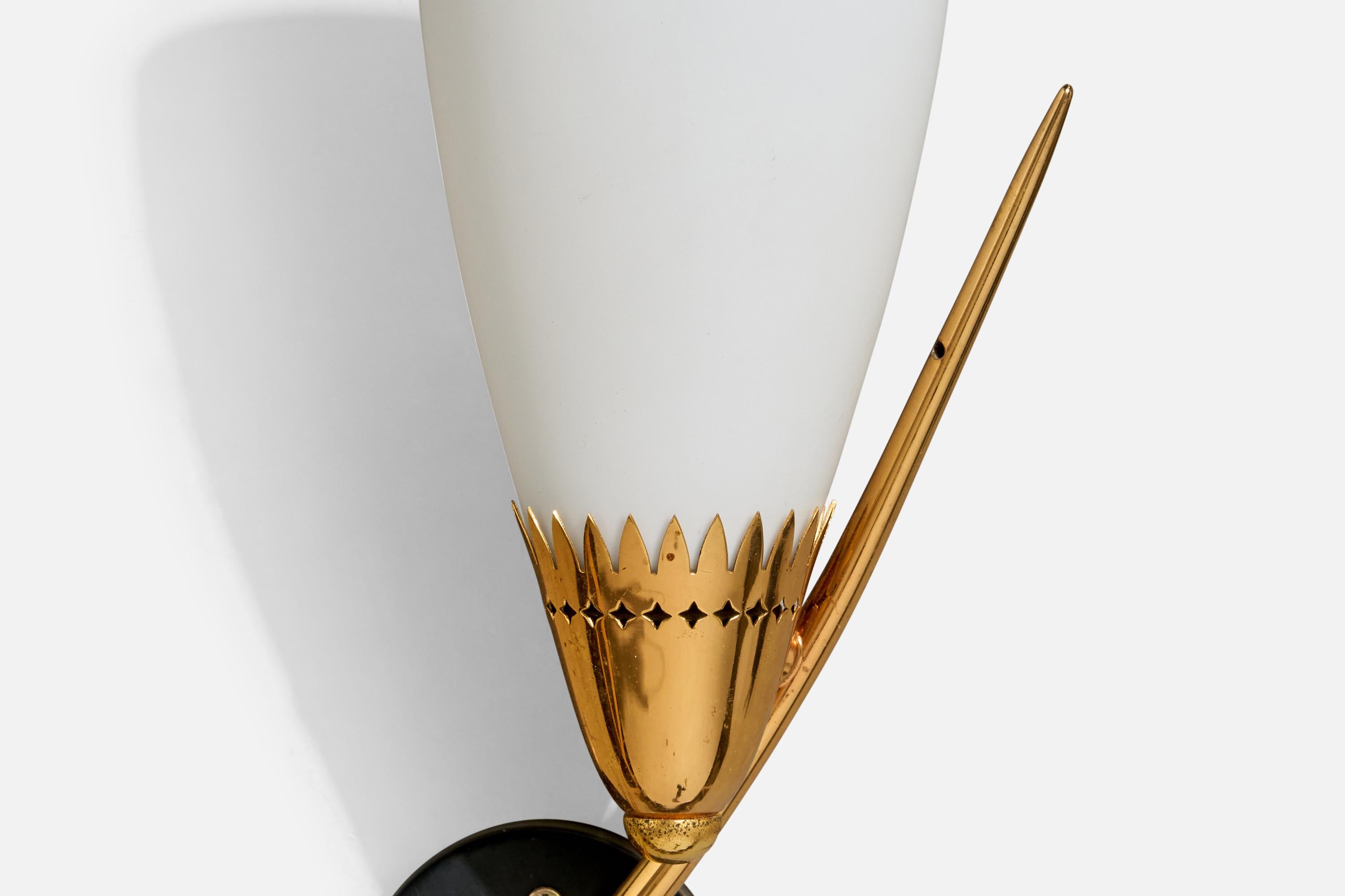 Design/One, Design-Light, laiton, métal, verre, France, années 1960 en vente 4