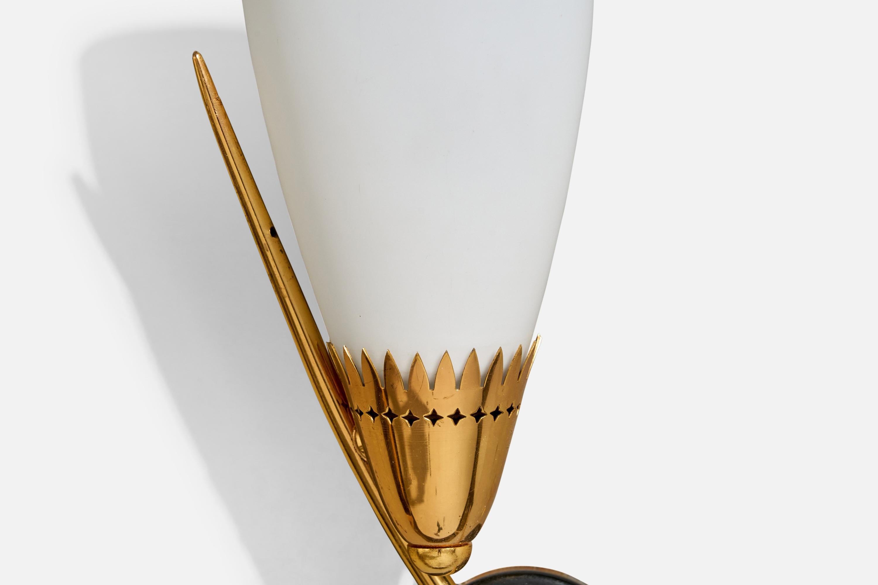 Design/One, Design-Light, laiton, métal, verre, France, années 1960 en vente 2