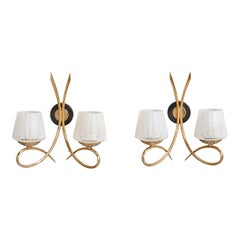 Design/One, Design-Light, laiton, métal, verre, France, années 1960