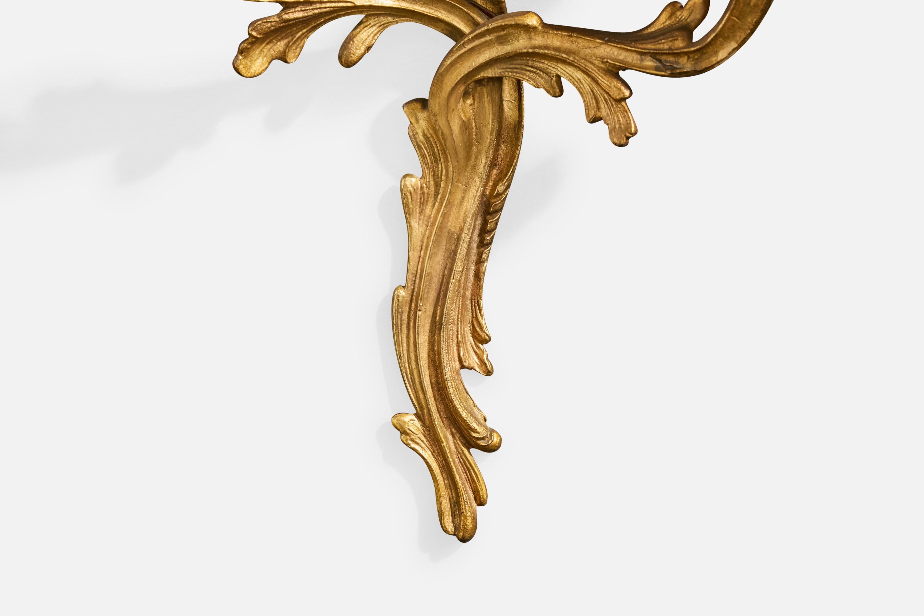 French Designer, Wall Lights, Brass, Parchment Paper, France, 1950s For Sale 2