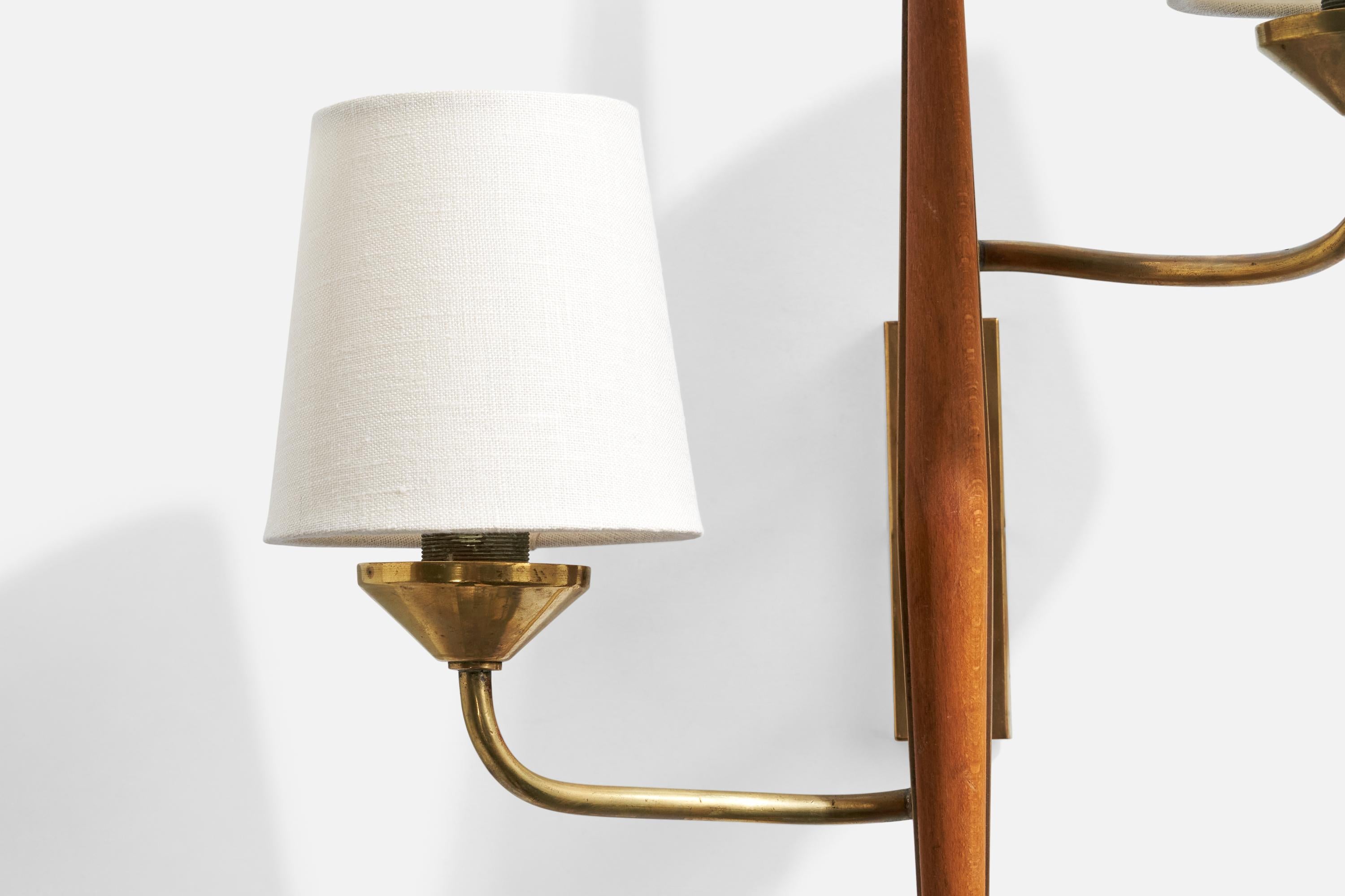 Design/One, Lights, Laiton, Wood Wood, Fabrice, Suède, années 1950 en vente 1