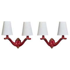 Diseñador francés, Apliques, Cerámica, Tela, Francia, Años 1960