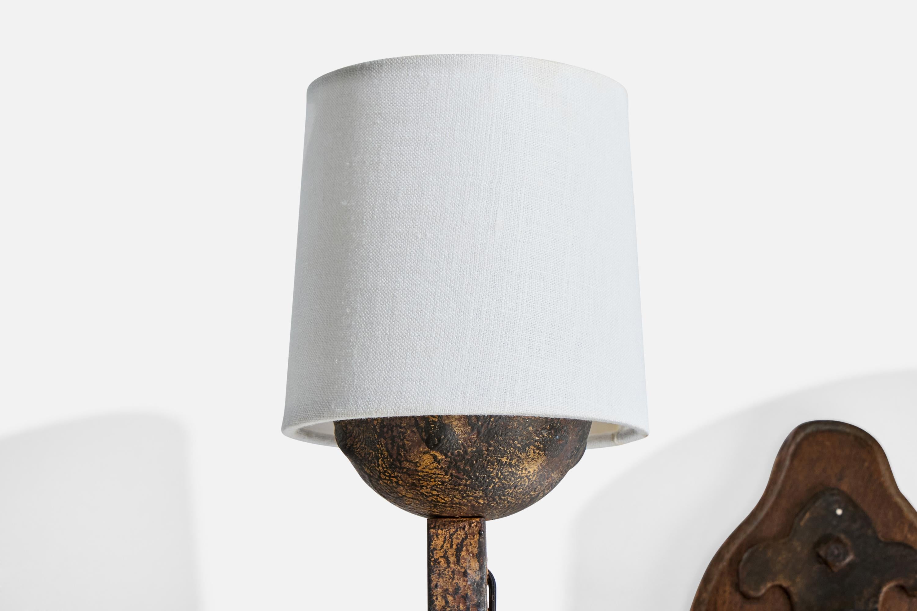 Design/One, Appliques, Fer, Oak, Tissu, France, 1940s en vente 2