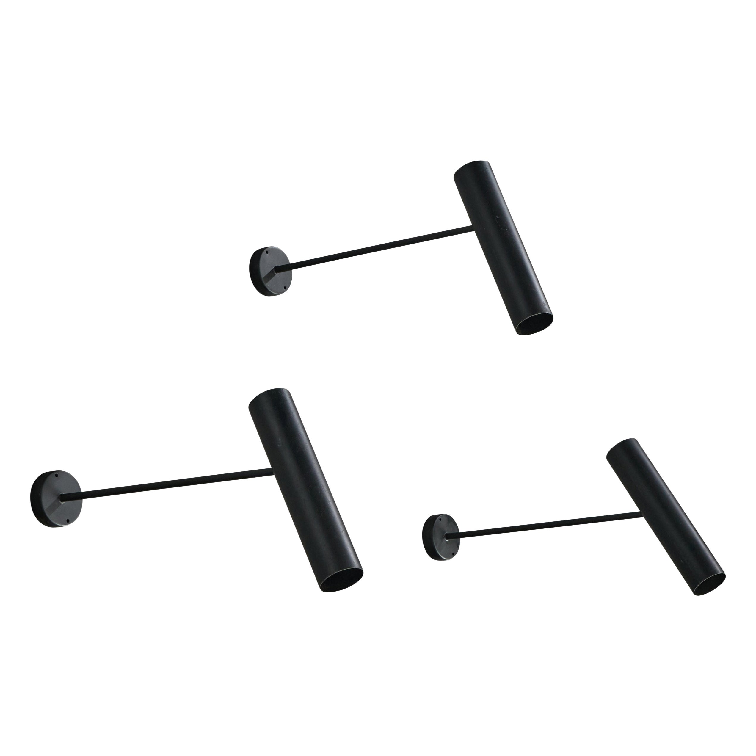 French Designer, Wall Lights, Metal, France, 1970s