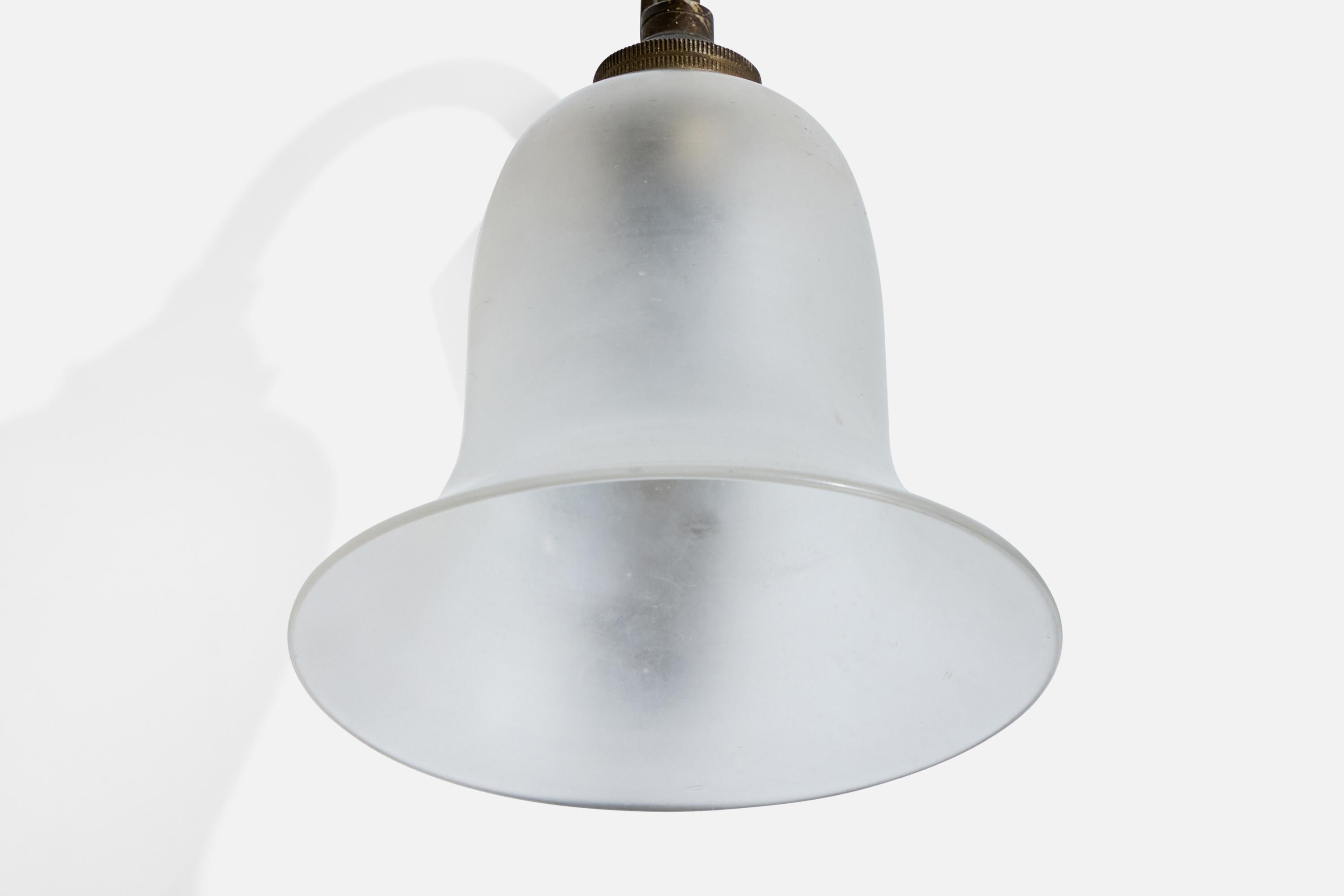 Designer francese, lampade da parete, metallo, vetro, Francia, anni '1930 in vendita 2