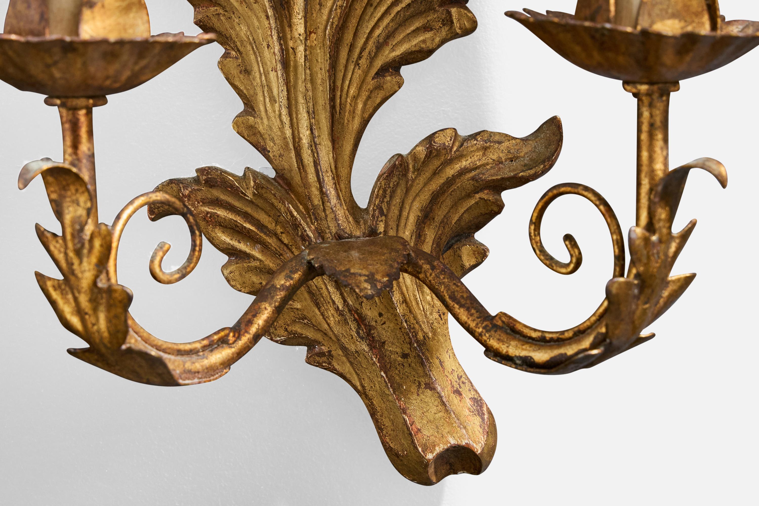 Design Design-Light, Wood, Brass, Fabric, France, 1940s en vente 5