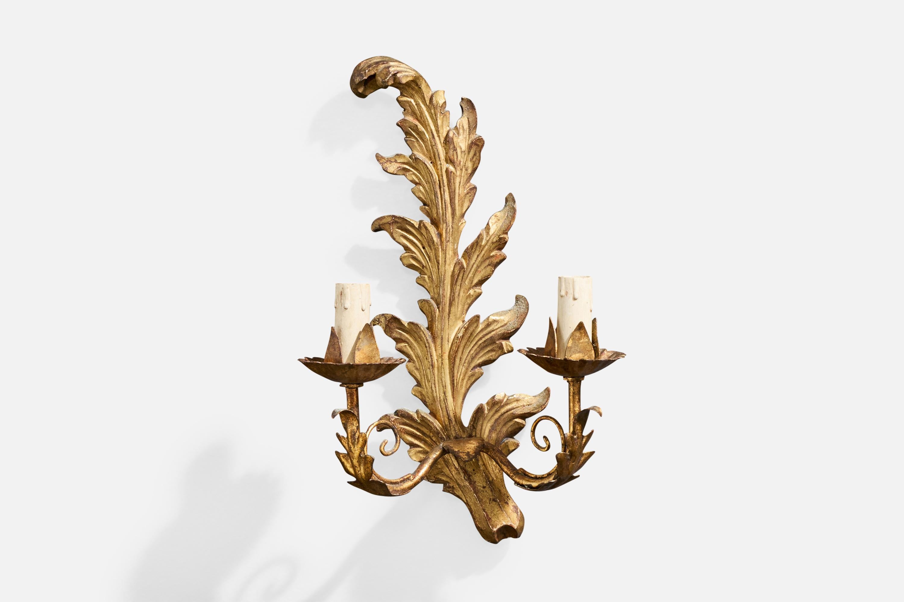 Design Design-Light, Wood, Brass, Fabric, France, 1940s en vente 3