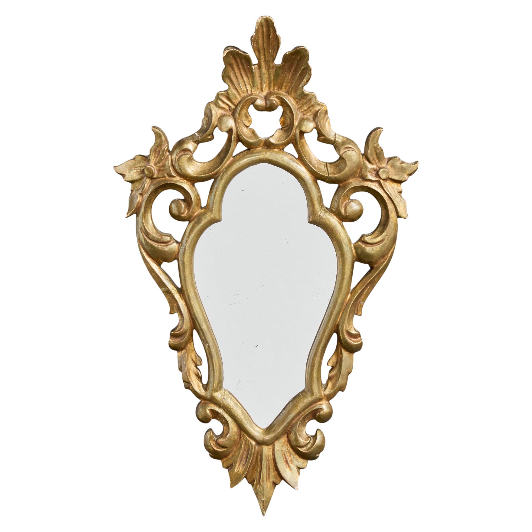 Designer français, miroir mural, bois, France, années 1940