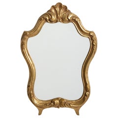 French Designer, Wall Mirror, Wood, France, 1950s