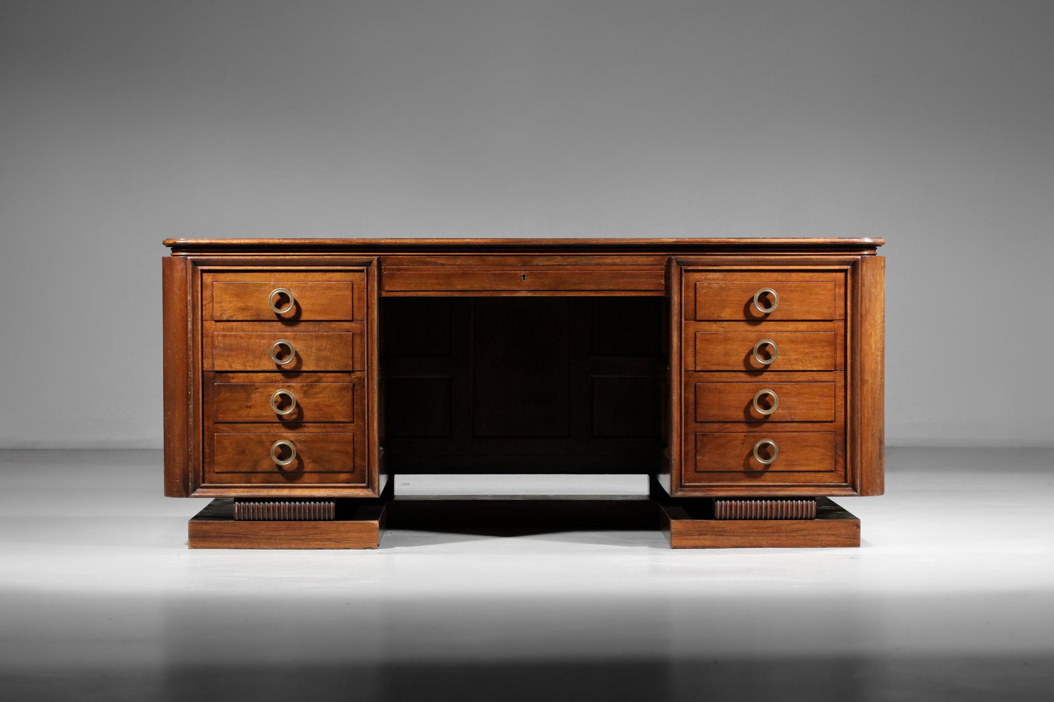 French Desk 40's Art Deco in Style of André Arbus, G086 6