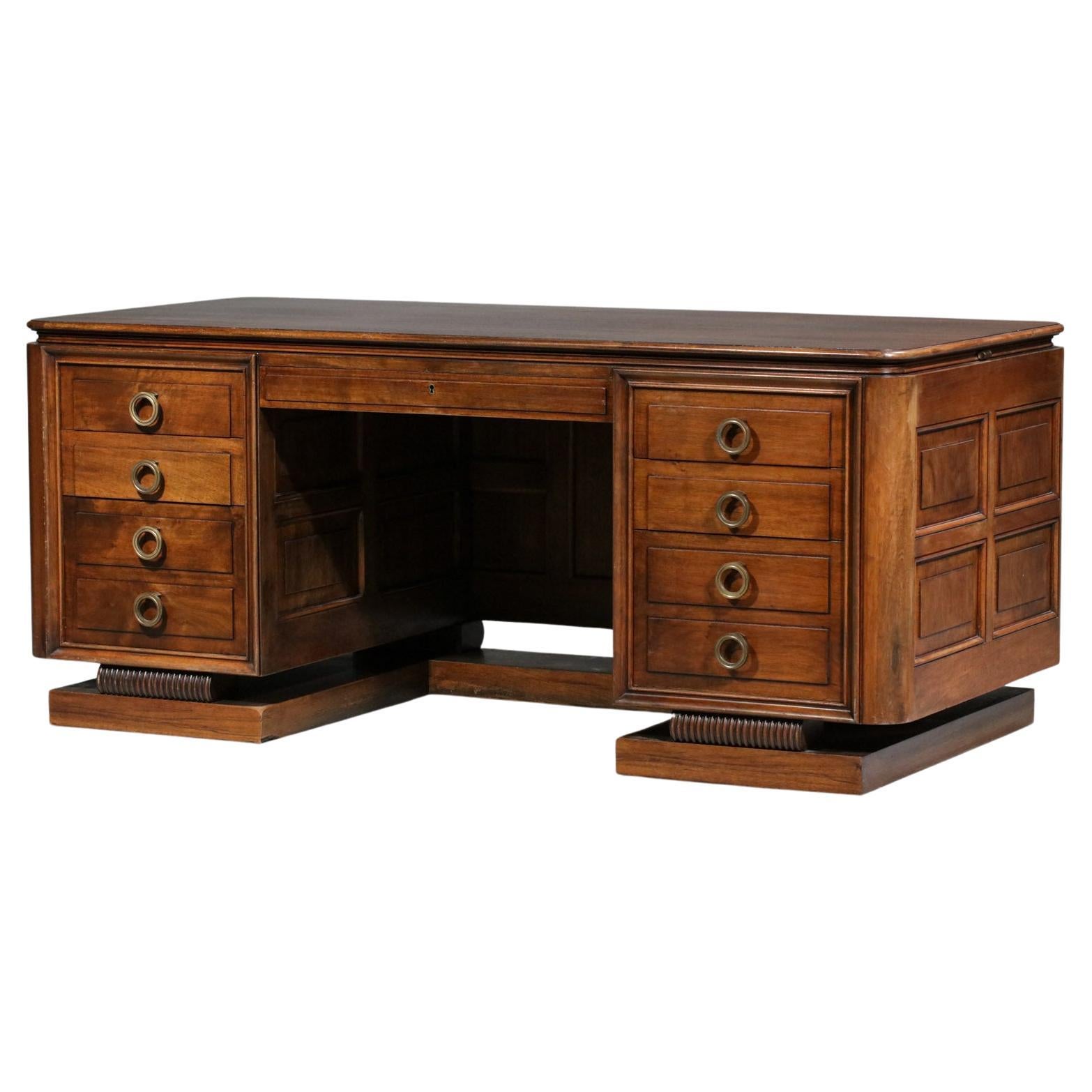 French Desk 40's Art Deco in Style of André Arbus, G086