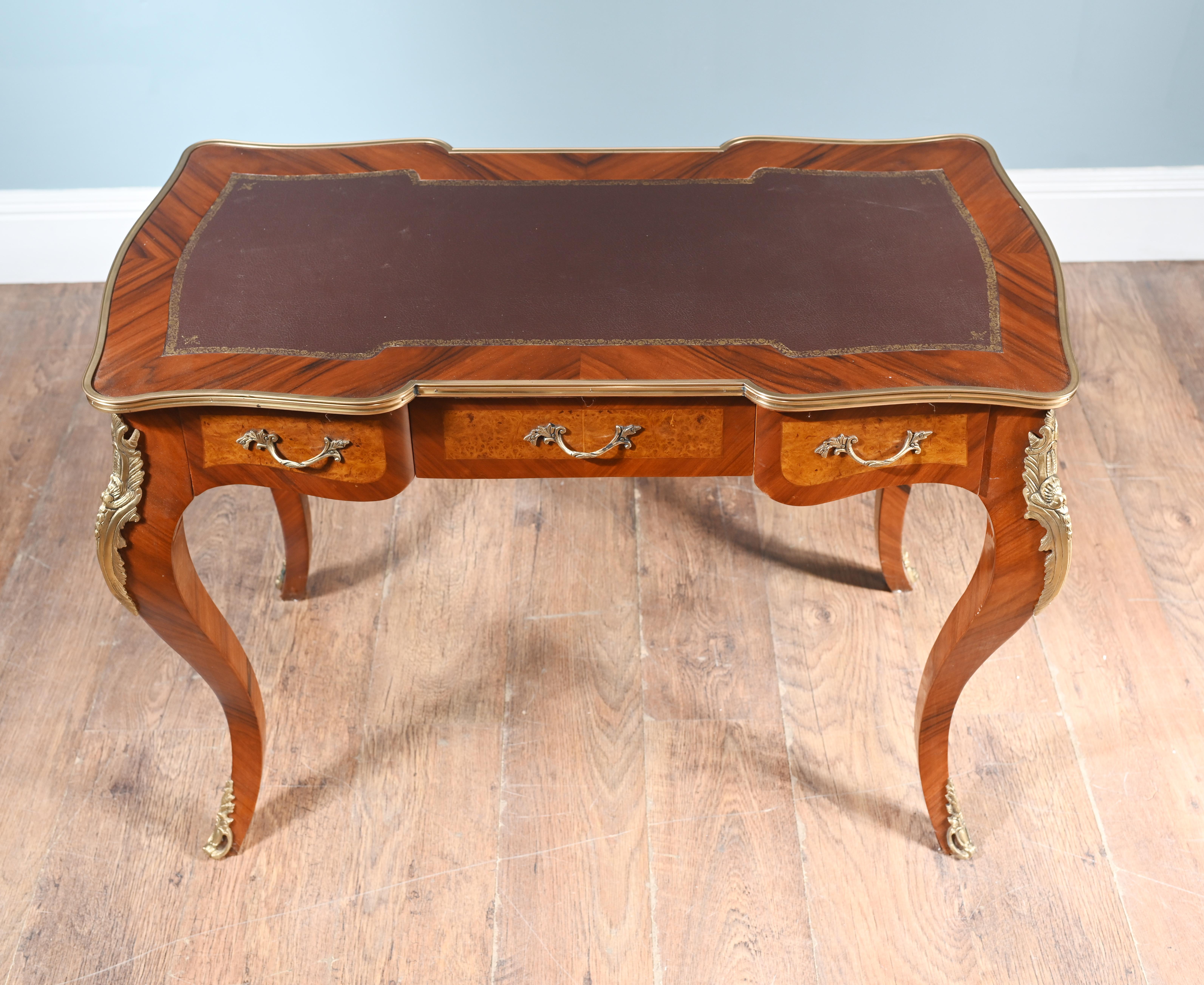 French Desk Empire Bureau Plat Kingwood In Good Condition For Sale In Potters Bar, GB