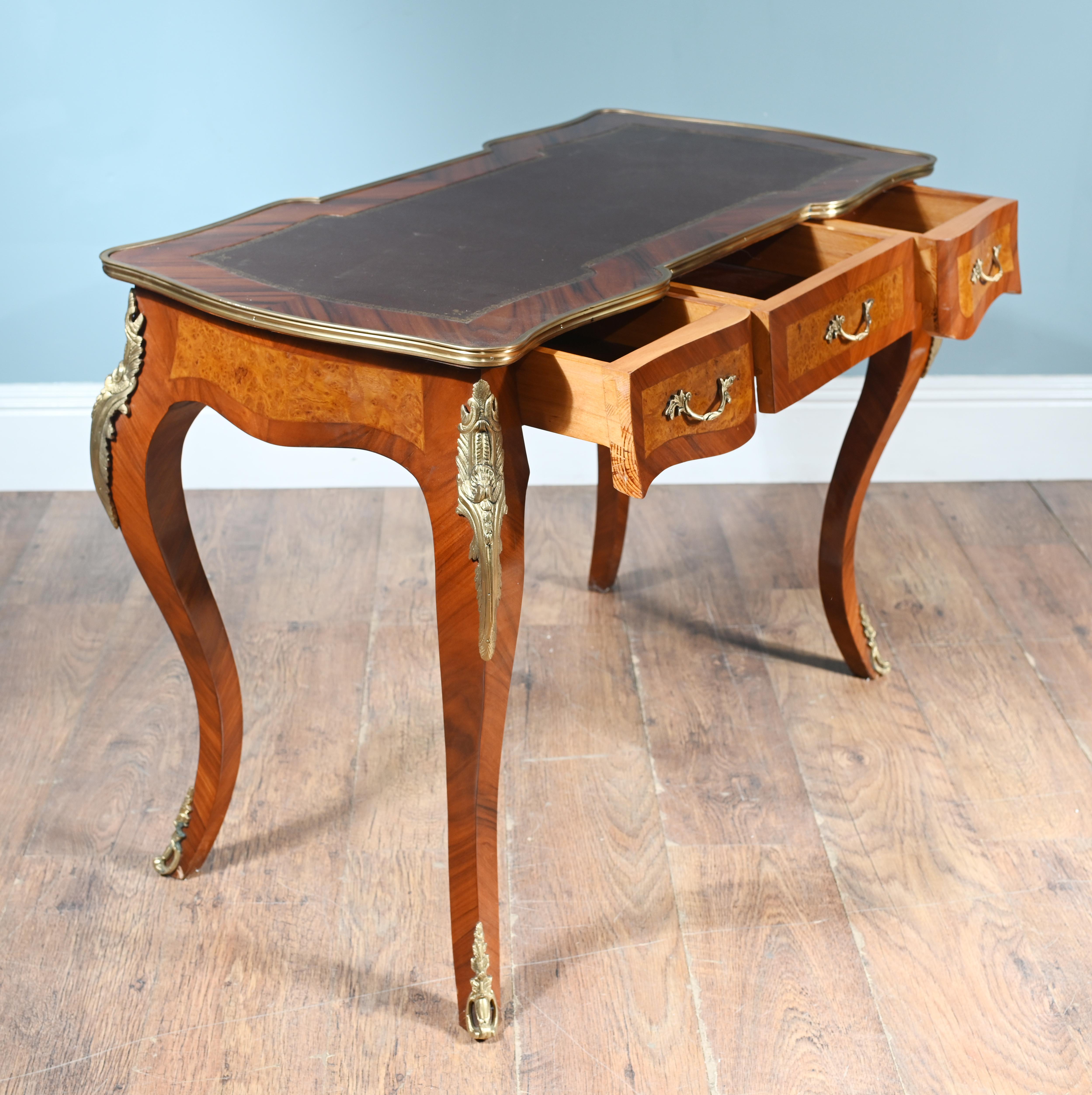 French Desk Empire Bureau Plat Kingwood For Sale 1