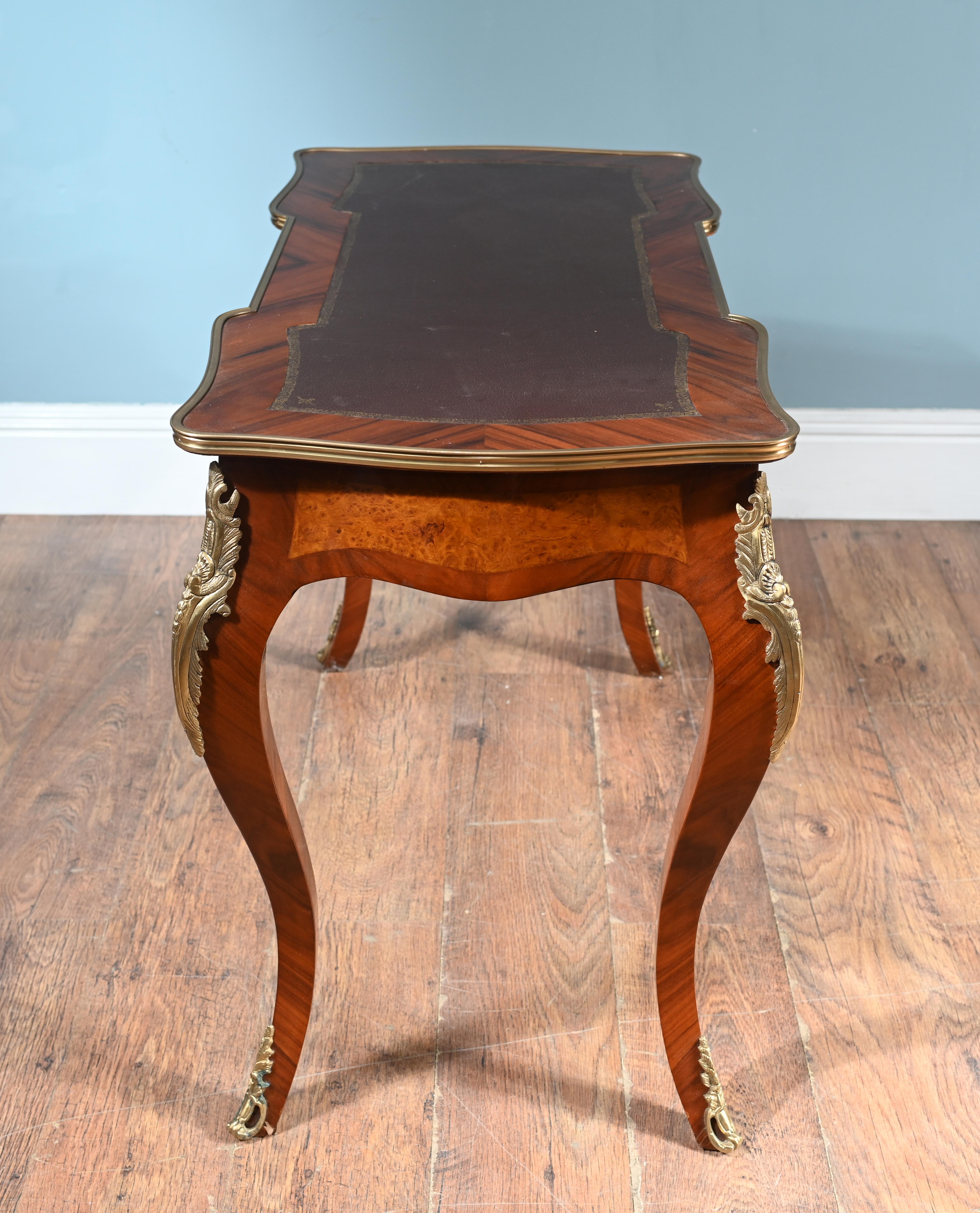 French Desk Empire Bureau Plat Kingwood For Sale 2