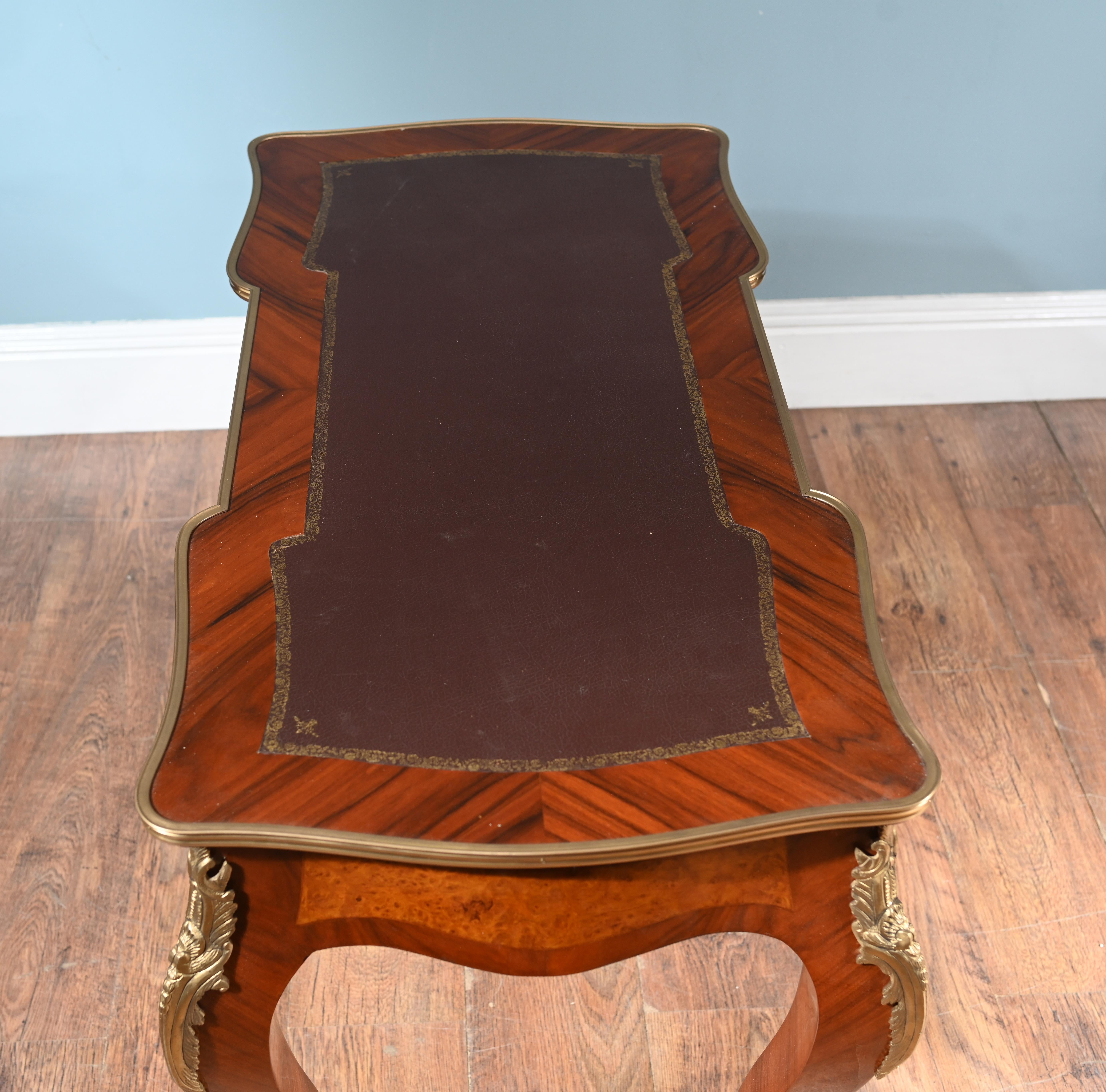 French Desk Empire Bureau Plat Kingwood For Sale 3