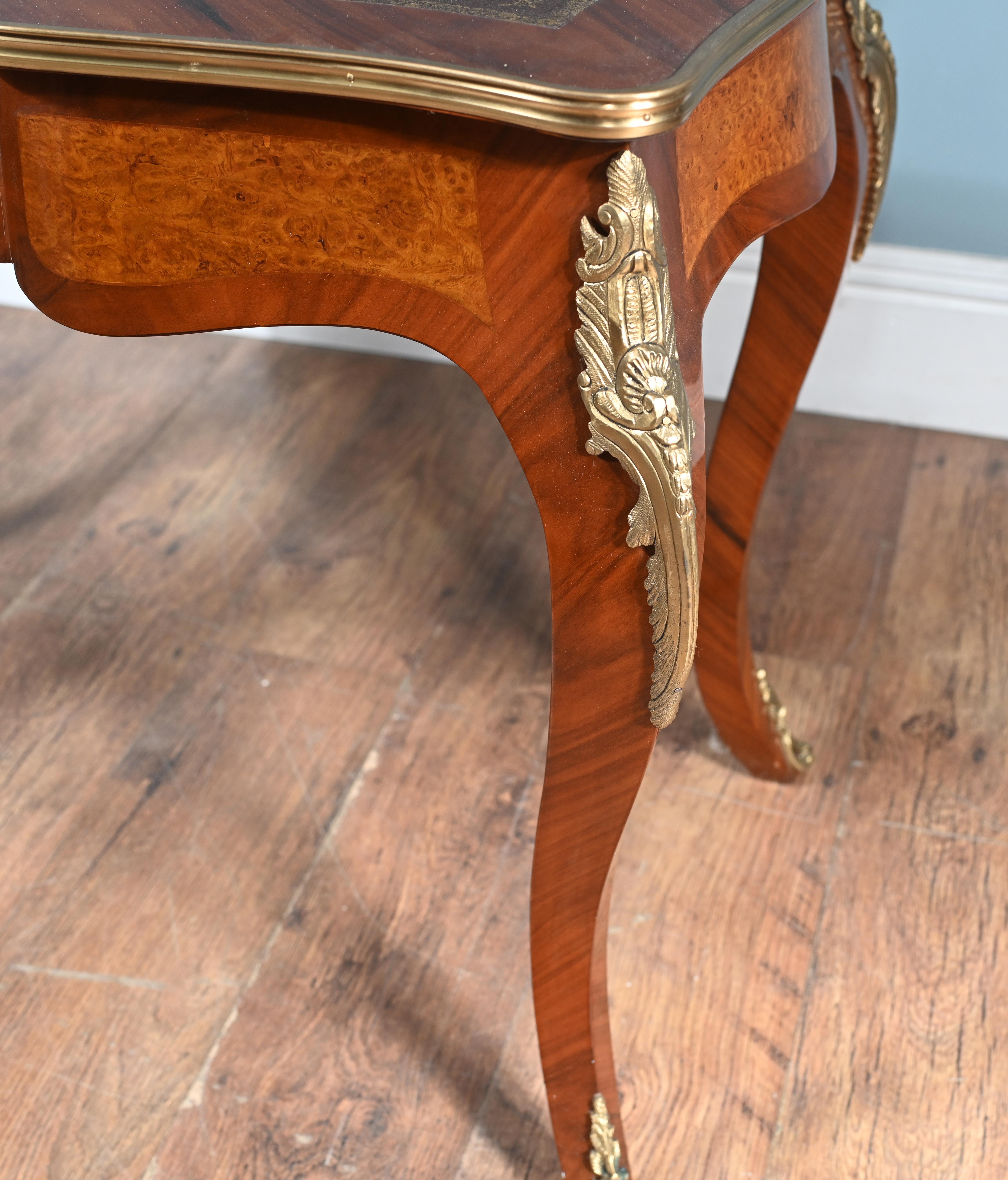 French Desk Empire Bureau Plat Kingwood For Sale 5