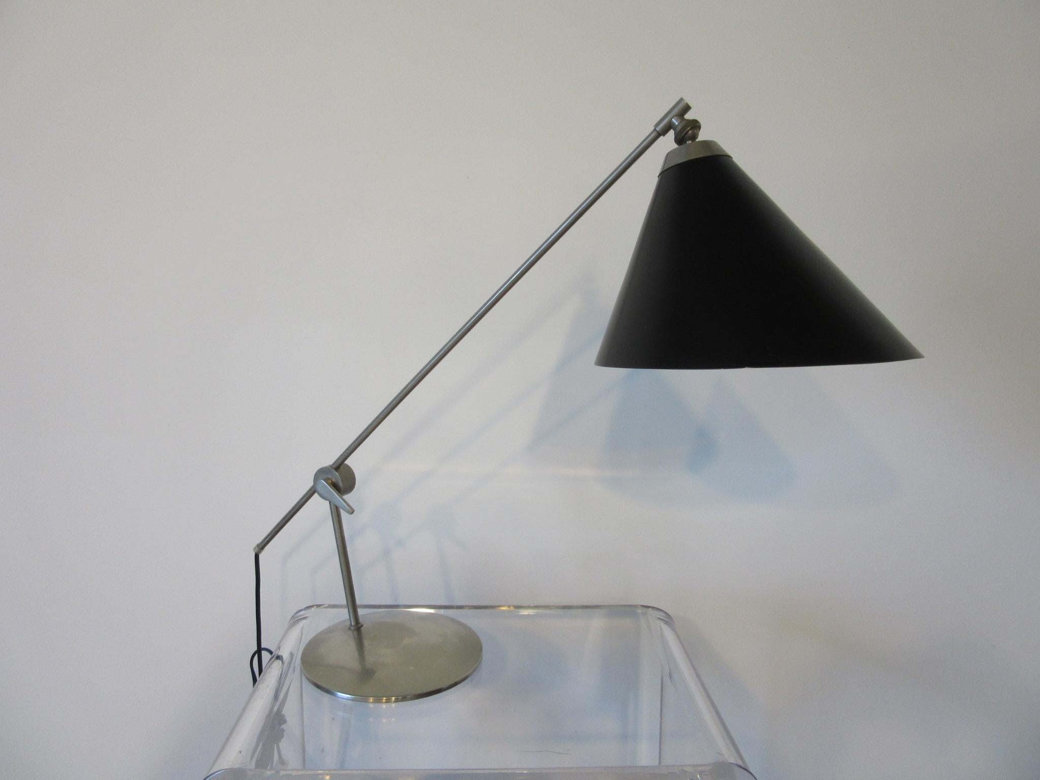20th Century Th. Valentiner Mid Century Table Lamp made in Denmark