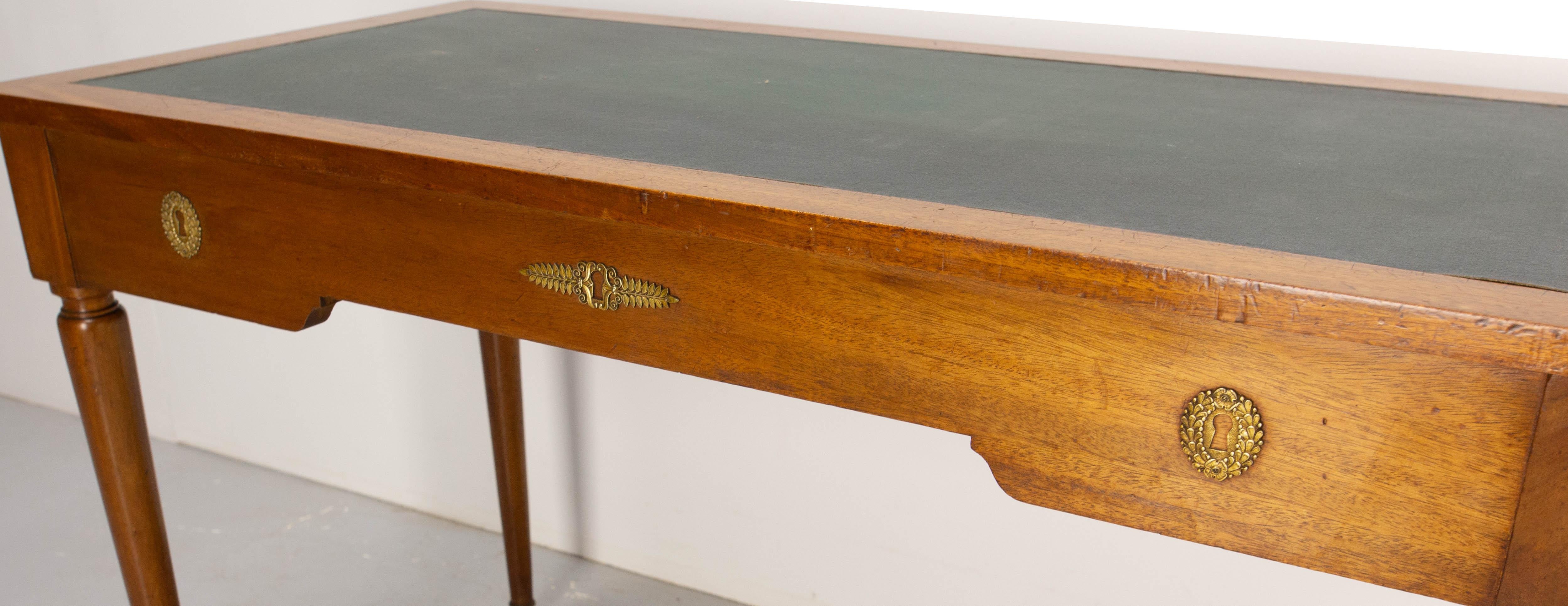 French Desk Writing Table Empire Style, Mid-Century 6
