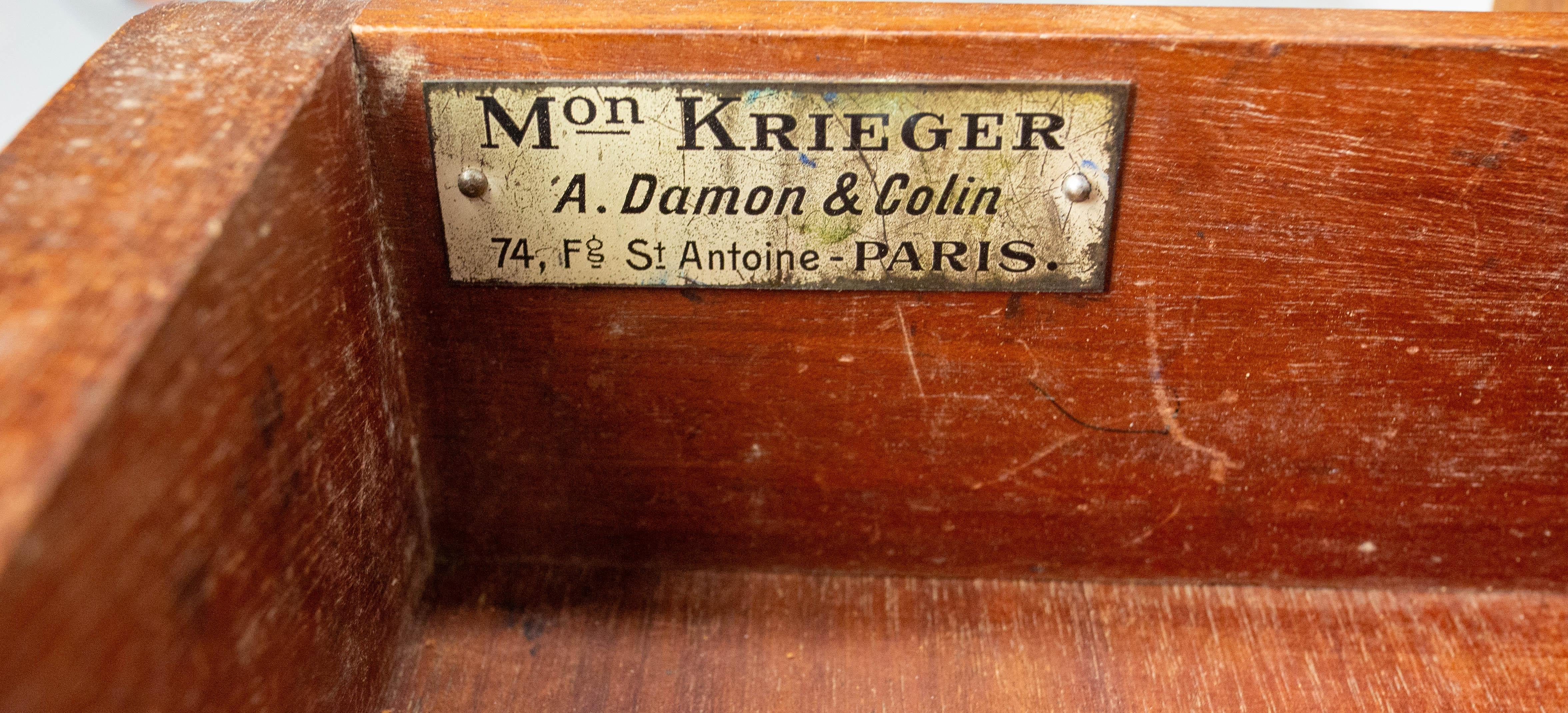 French Desk Writing Table Empire Style, Mid-Century 7