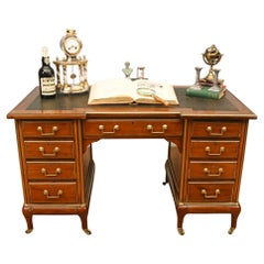 French Desks Antique Empire Knee Hole Bureau Desk 1890