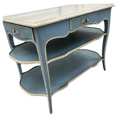 French dessert table in rococo style .. with marble top..