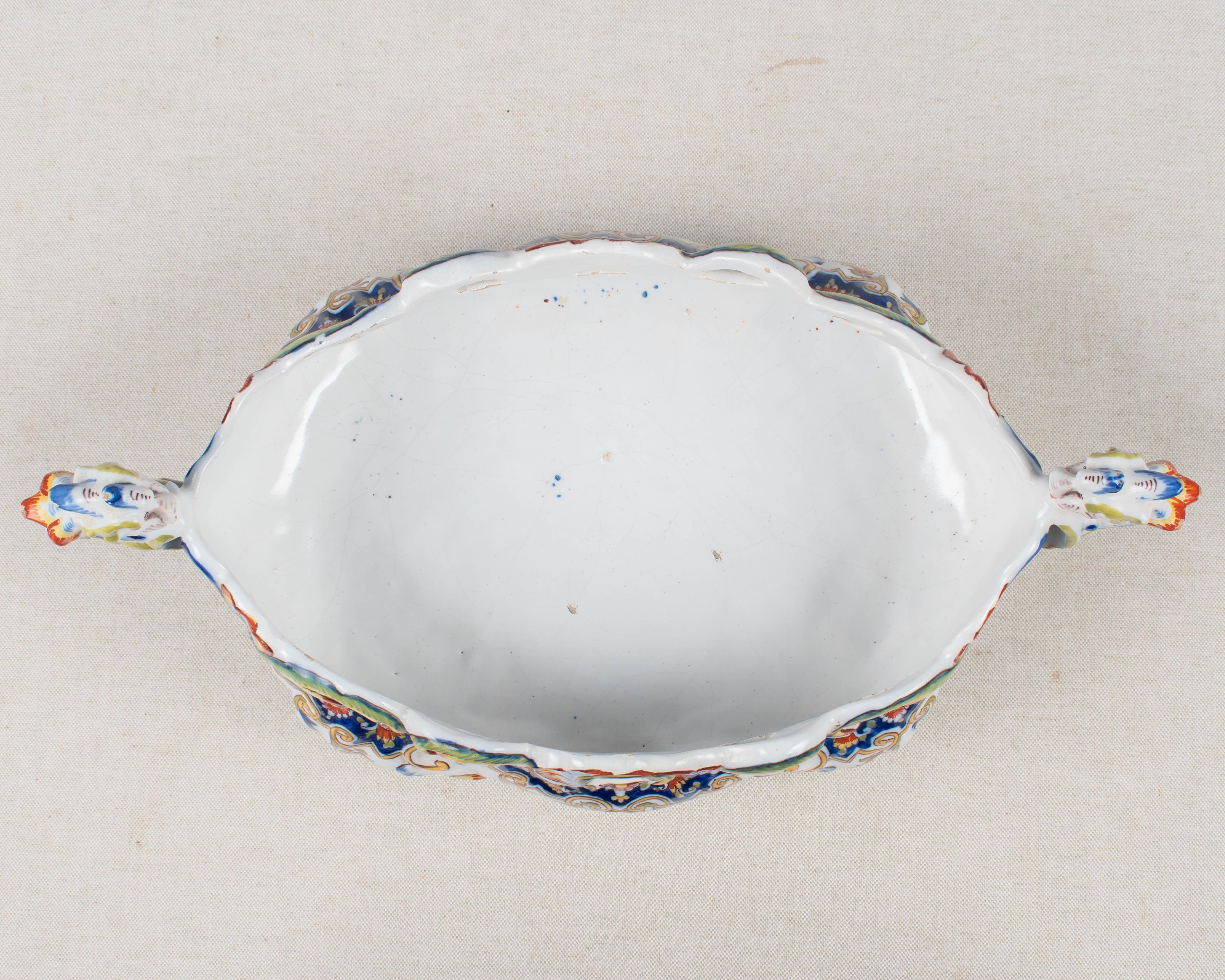 Jardinière o Cachepot francese in faience Desvres in vendita 3