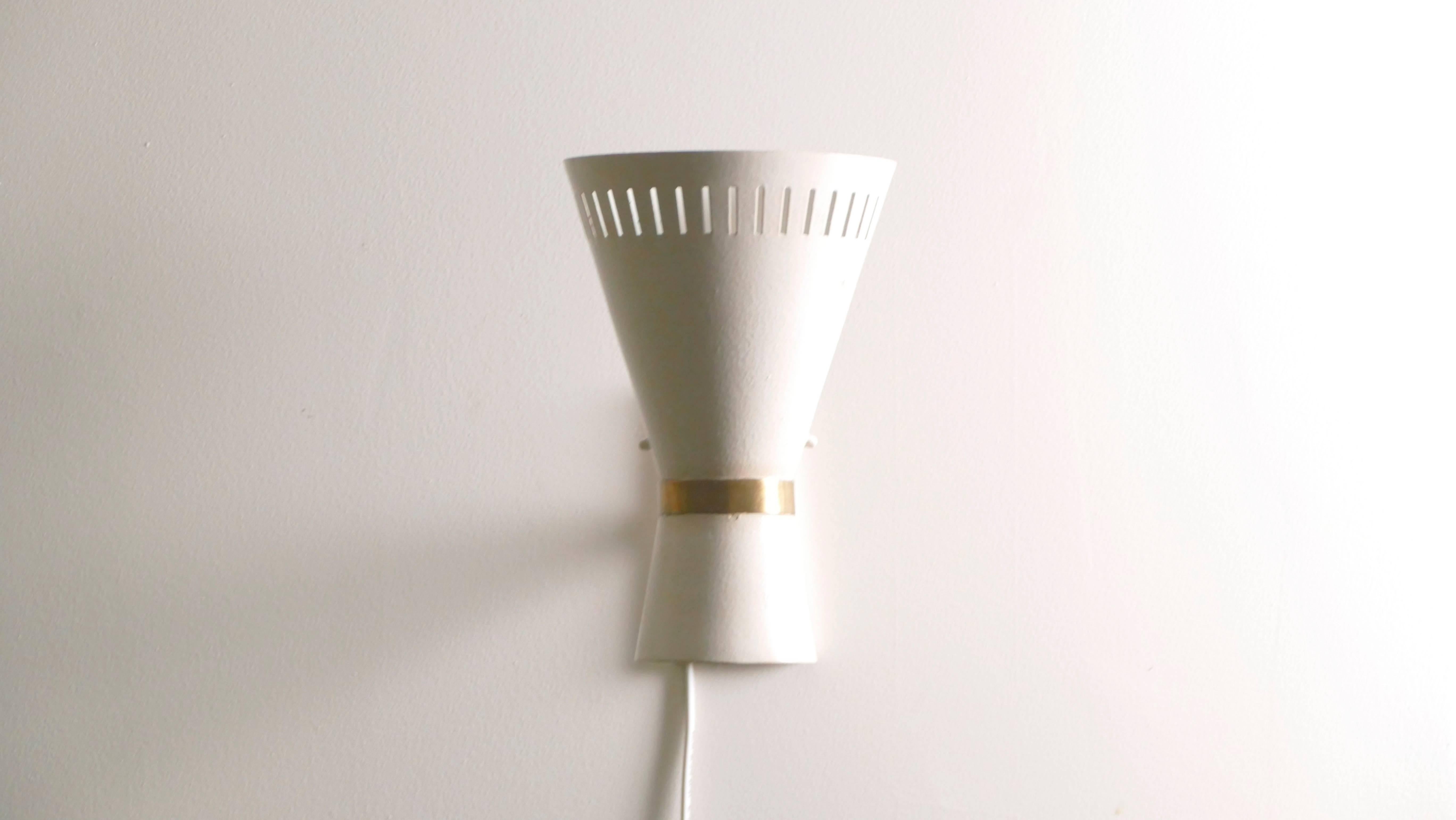 Mid-Century Modern French Diabolo Sconce, 1960s
