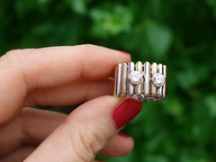 French Diamond and Yellow and White Gold Cocktail Ring