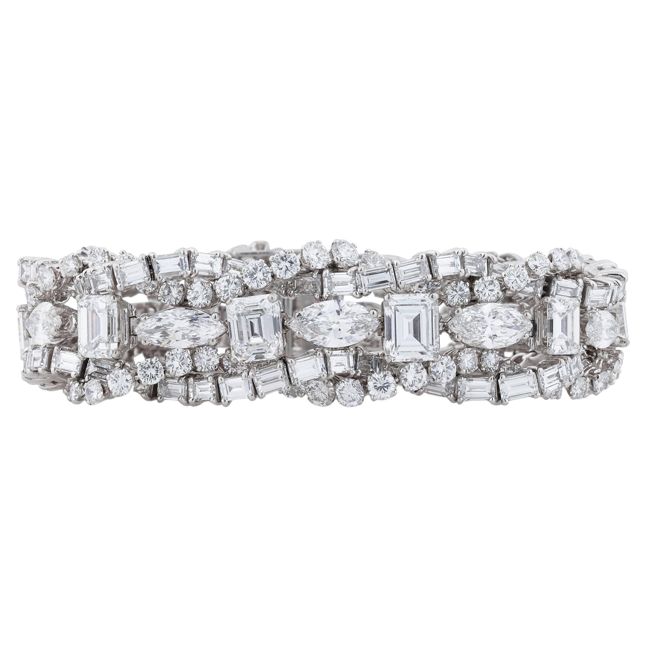 French Diamond Bracelet 55.00 Carat