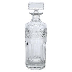 French Diamond Cut Crystal Barware Decanter