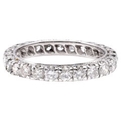 French Diamond White Gold Eternity Ring