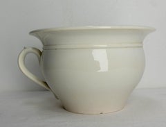 French Digoin Sarreguemine Faience Pot Cover, circa 1930