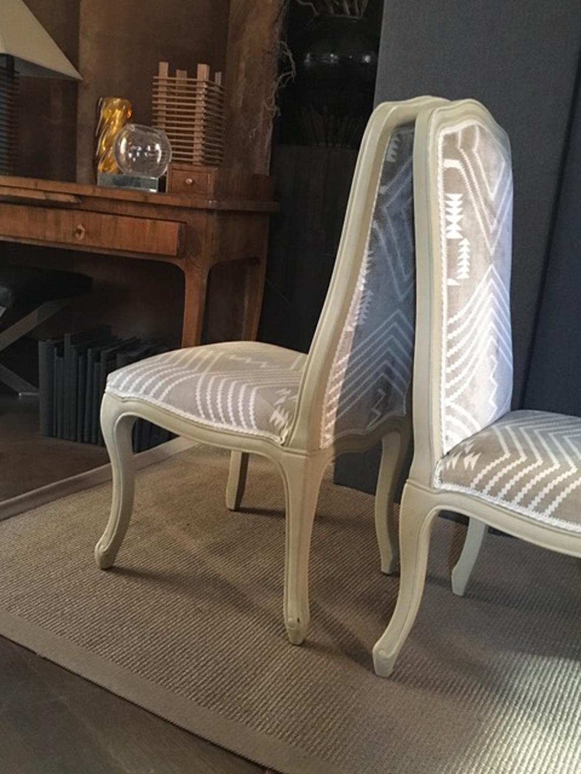 French Provincial Pair Dining Chairs  For Sale 5