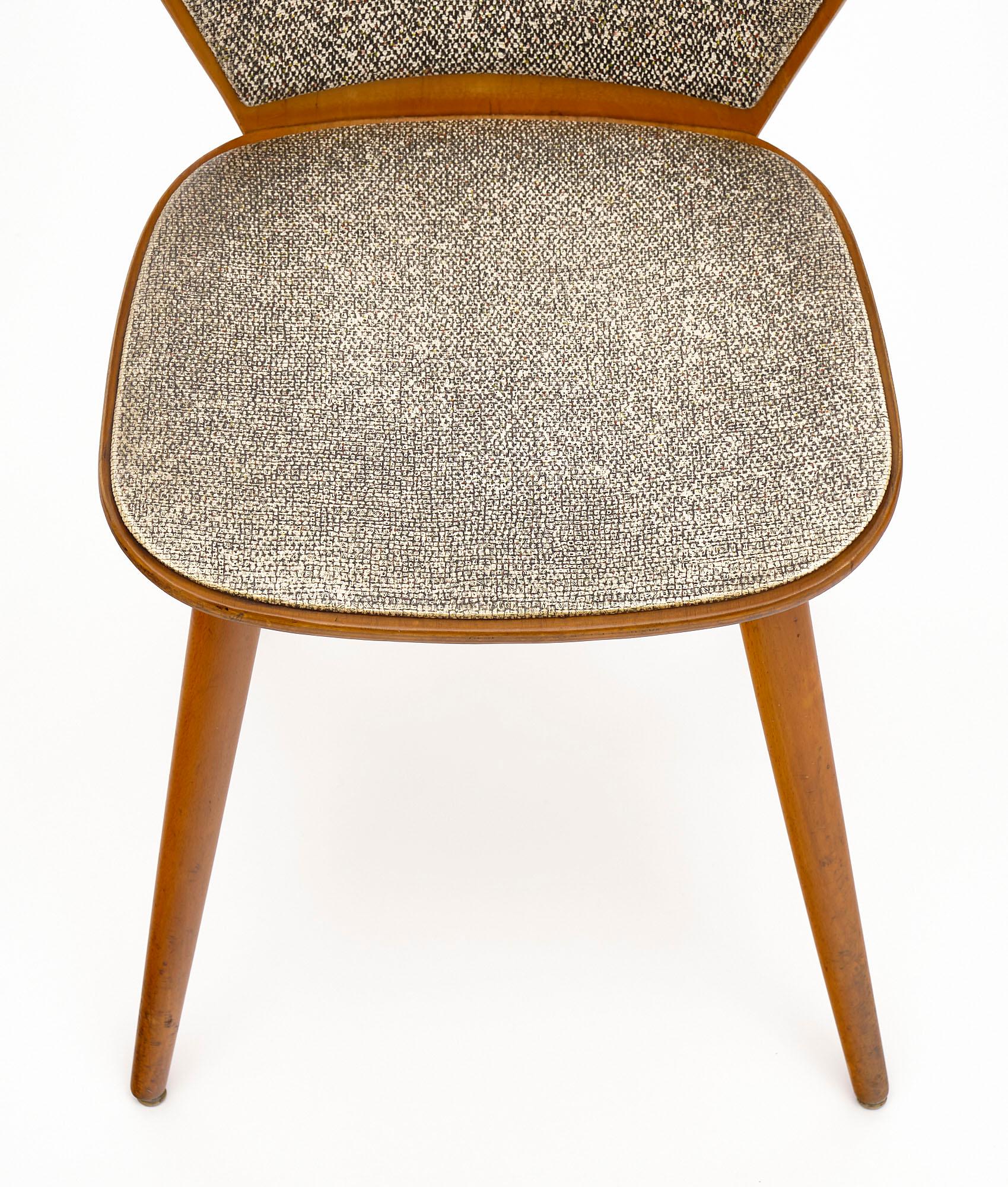 Mid-20th Century French Dining Chairs by W. Bauman