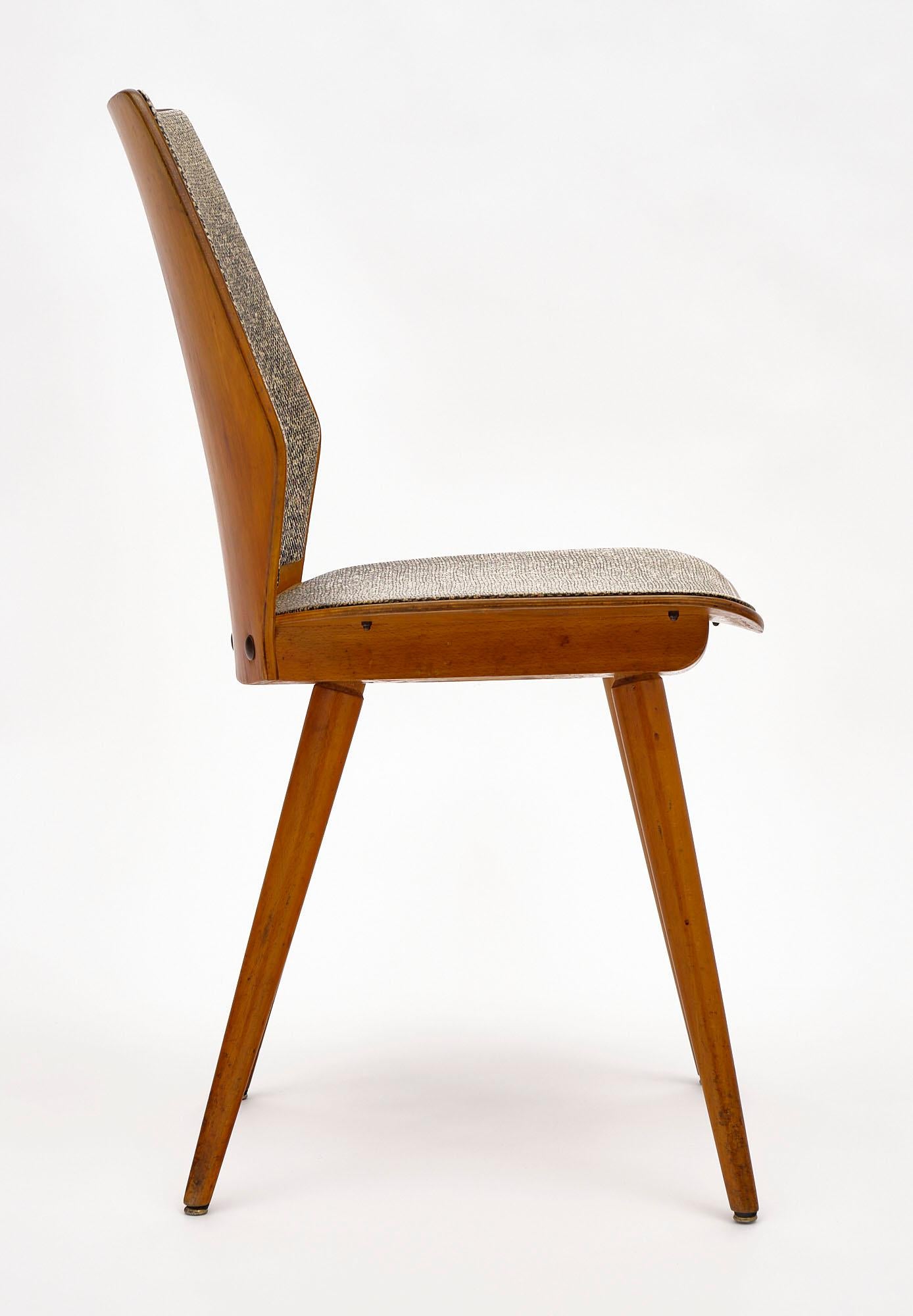 Upholstery French Dining Chairs by W. Bauman