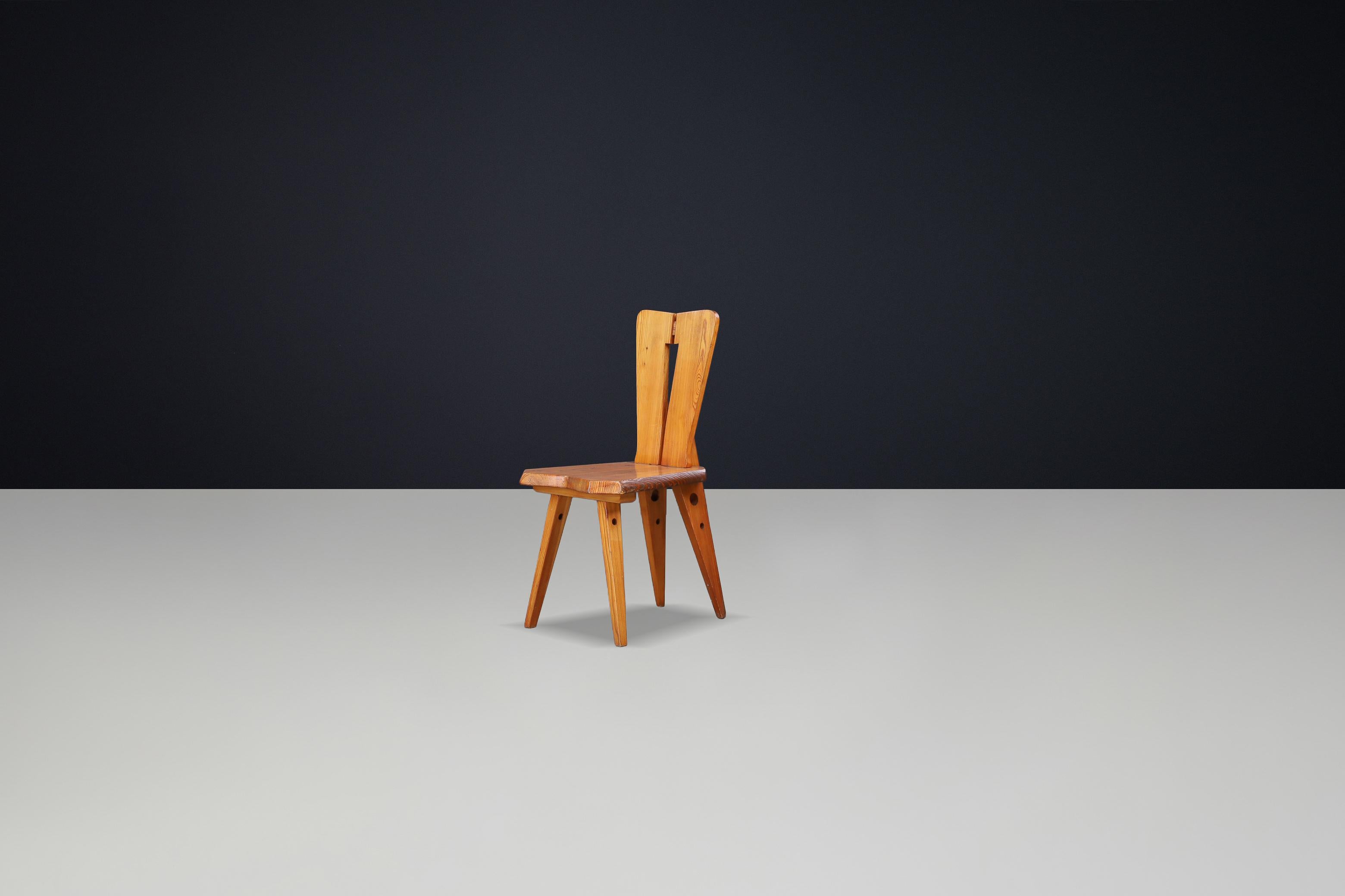 Sedie da pranzo francesi nello stile di Christian Durupt e Charlotte Perriand 1950 in vendita 1