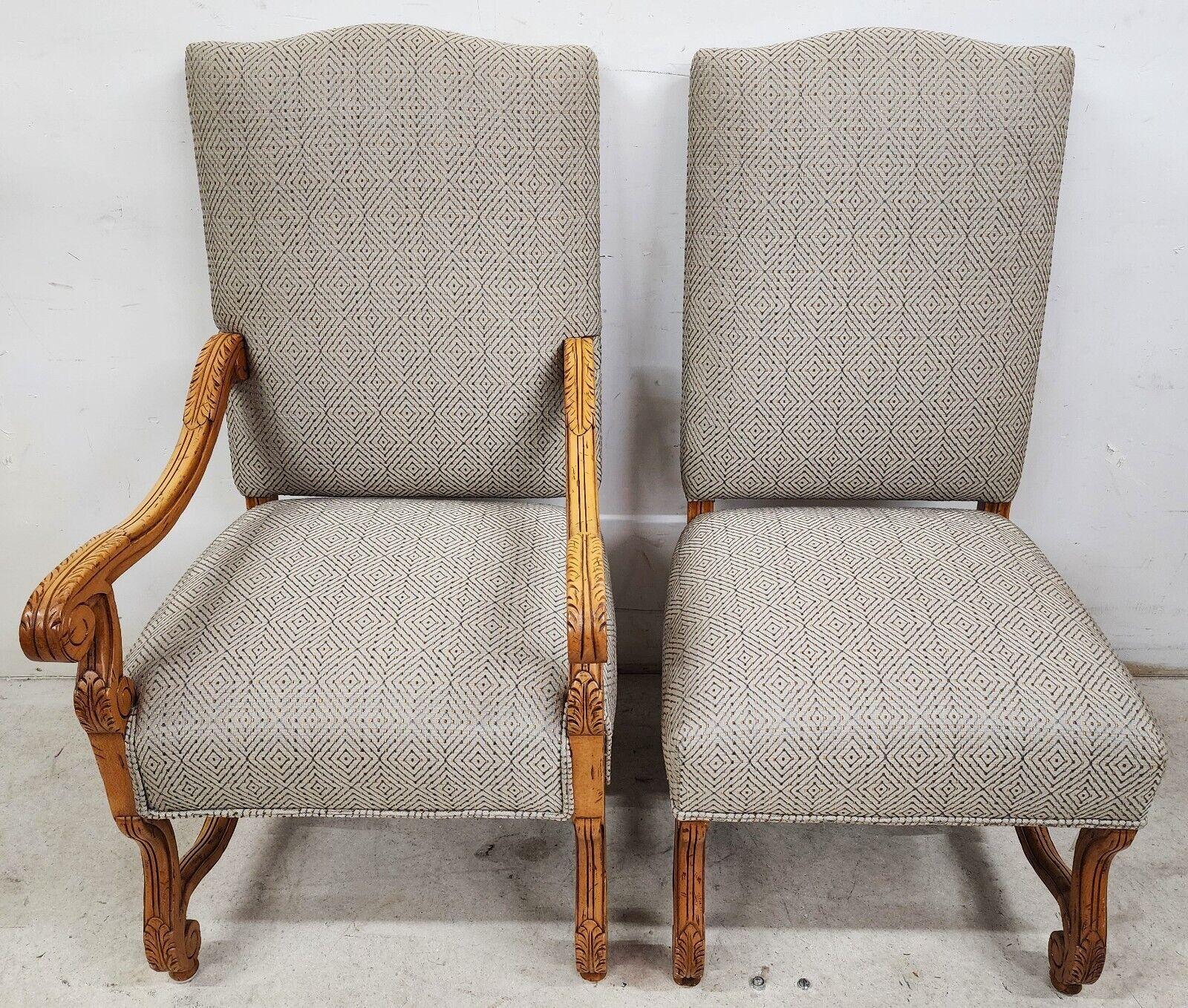 French Dining Chairs Louis XIV Os De Mouton Kreiss Style, Set of 8 In Good Condition In Lake Worth, FL