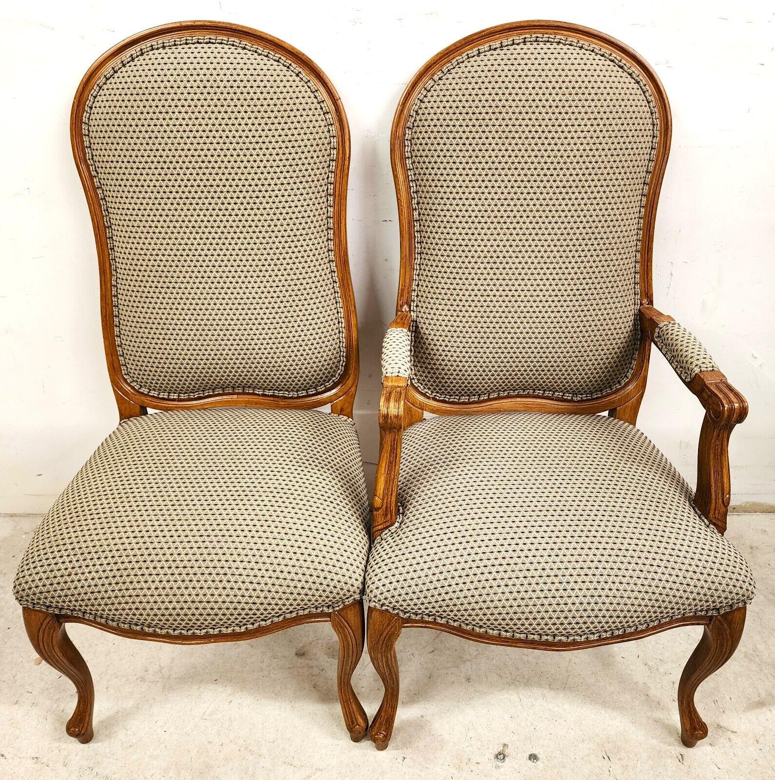For FULL item description click on CONTINUE READING at the bottom of this page.

Offering One Of Our Recent Palm Beach Estate Fine Furniture Acquisitions Of A
Set of 10 Louis XV French Style Oversized Dining Chairs 
Set includes 2 arm and 8 side