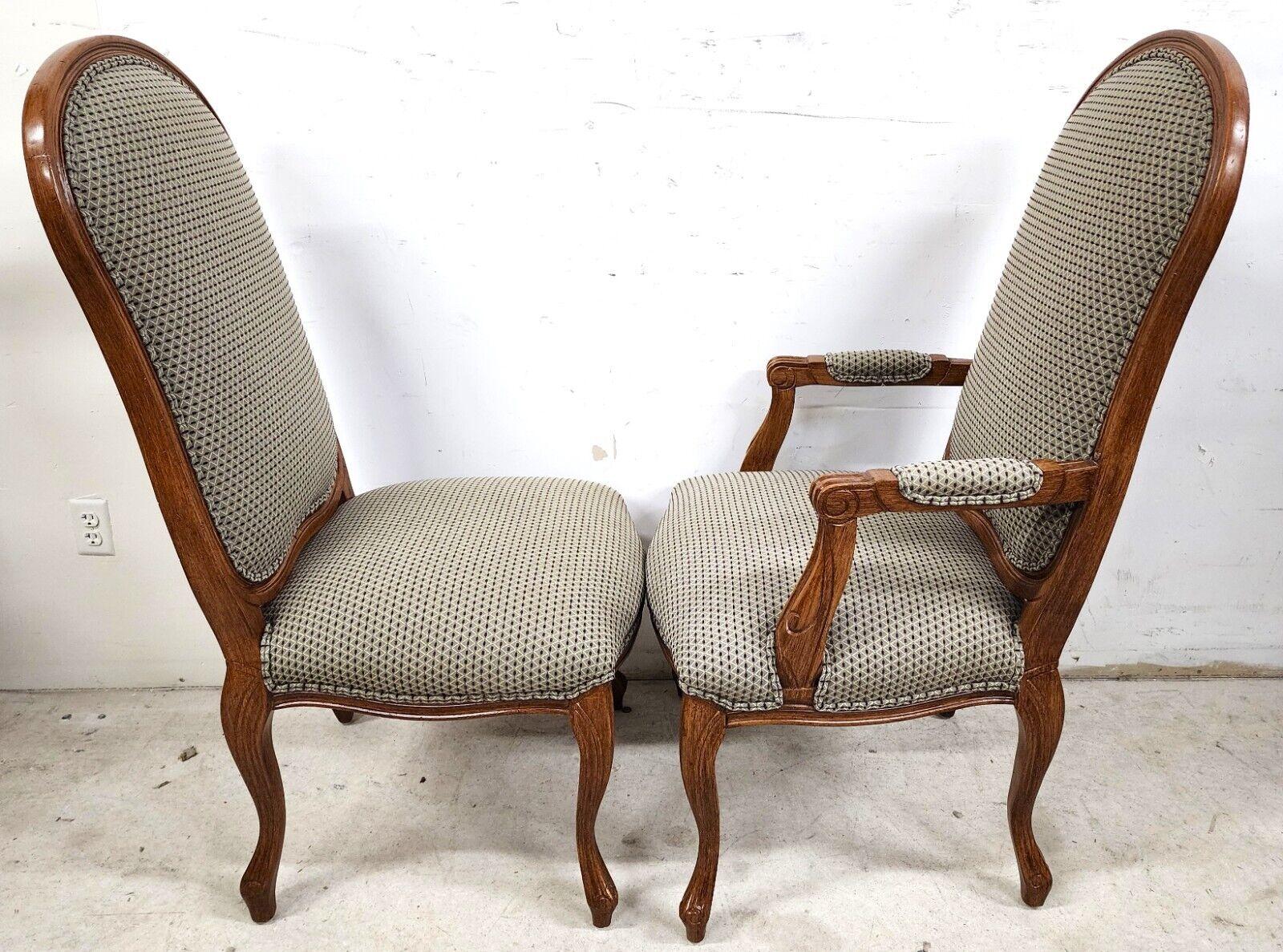 French Dining Chairs Louis XV Oversized, Set of 10 In Good Condition For Sale In Lake Worth, FL