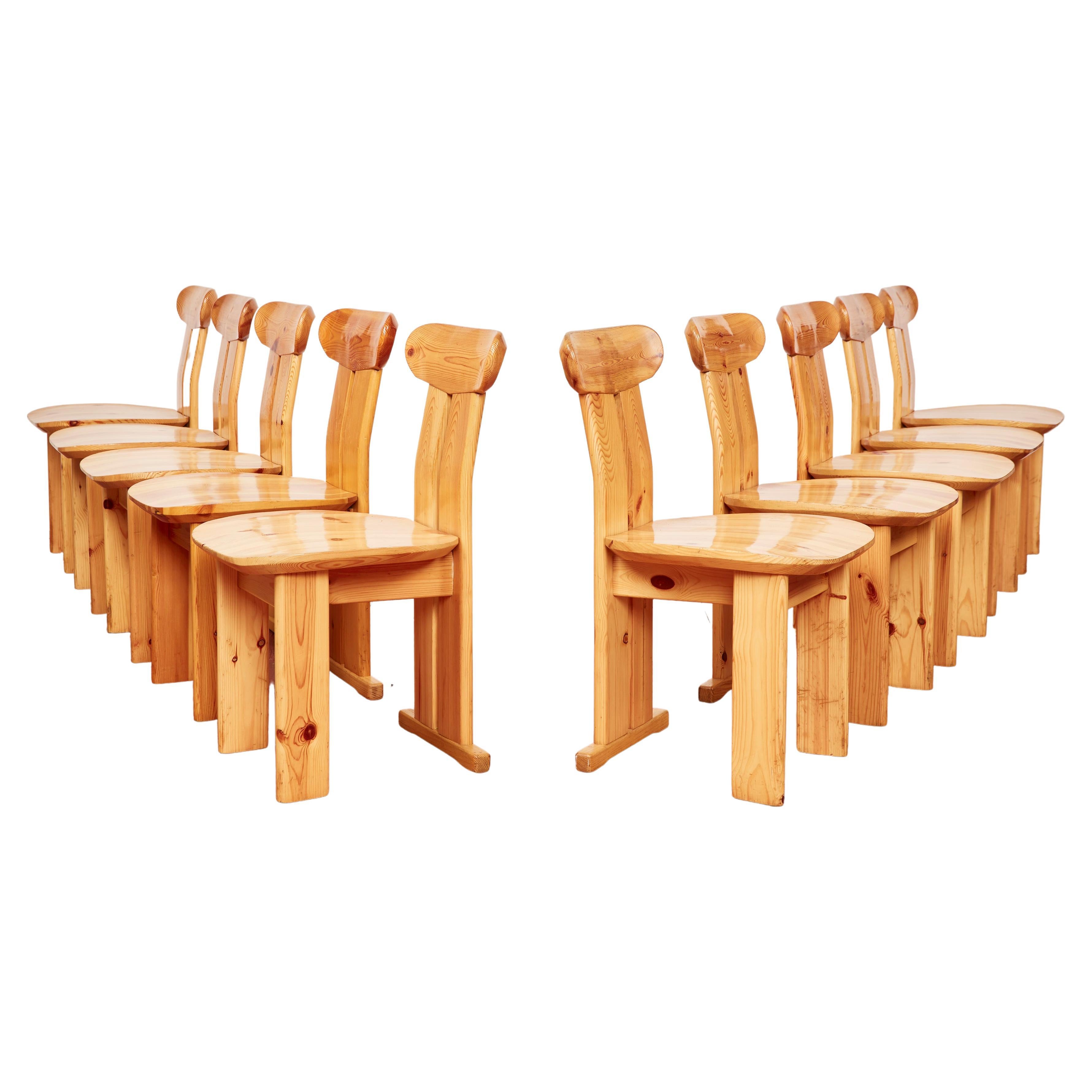 French Dining Chairs, Set of 10 For Sale