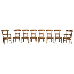 French Dining Chairs, Set of 8 New, Handmade in France to our Specifications