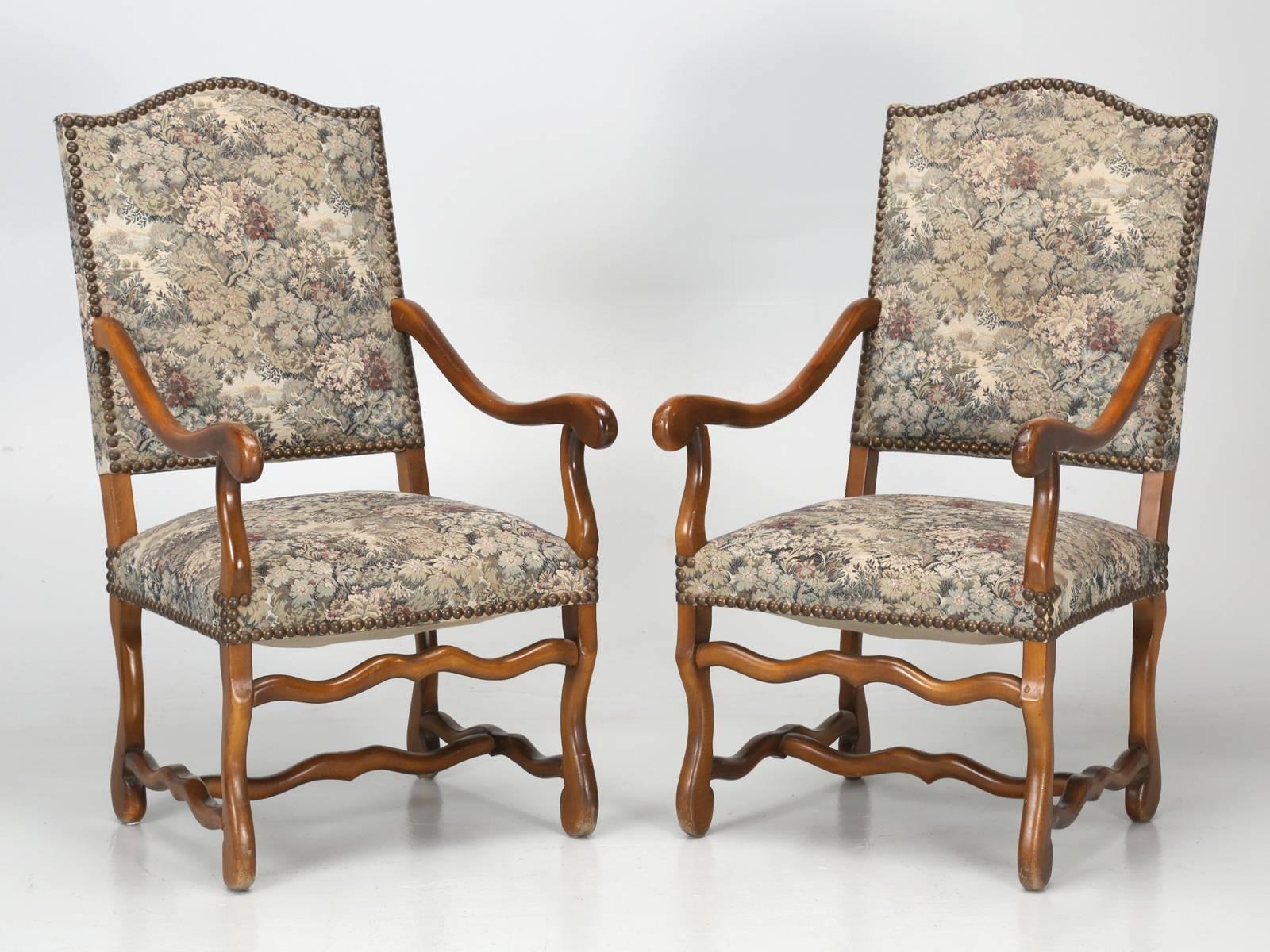 French Dining Chairs, Set of Six in the Style of Os De Mouton For Sale 5