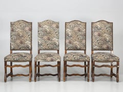 French Dining Chairs, Set of Six in the Style of Os De Mouton with (2) Armchairs