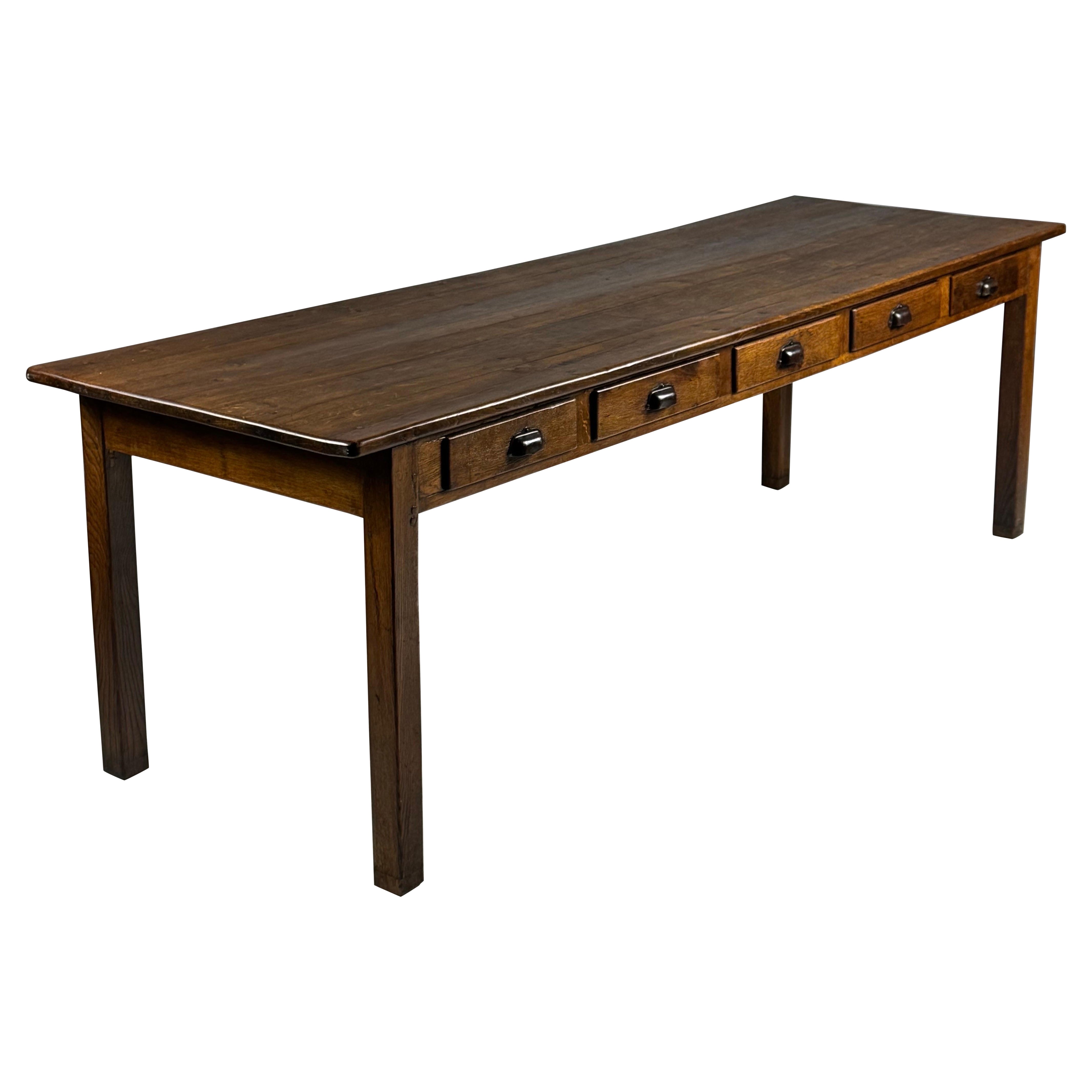 French Dining Table 250cm Early 1900s en venta