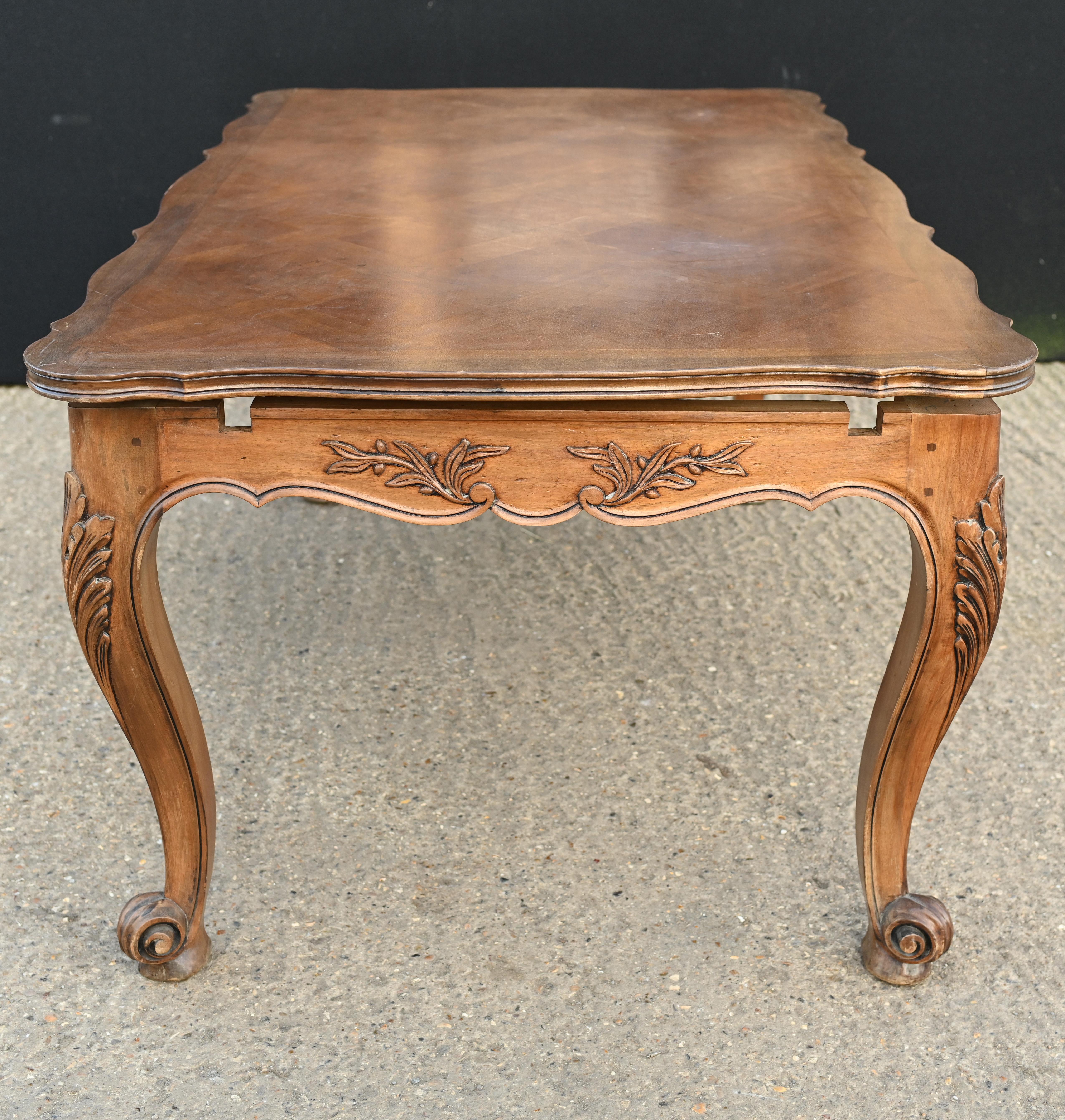 French Dining Table Extending Farmhouse Parquetry For Sale 2