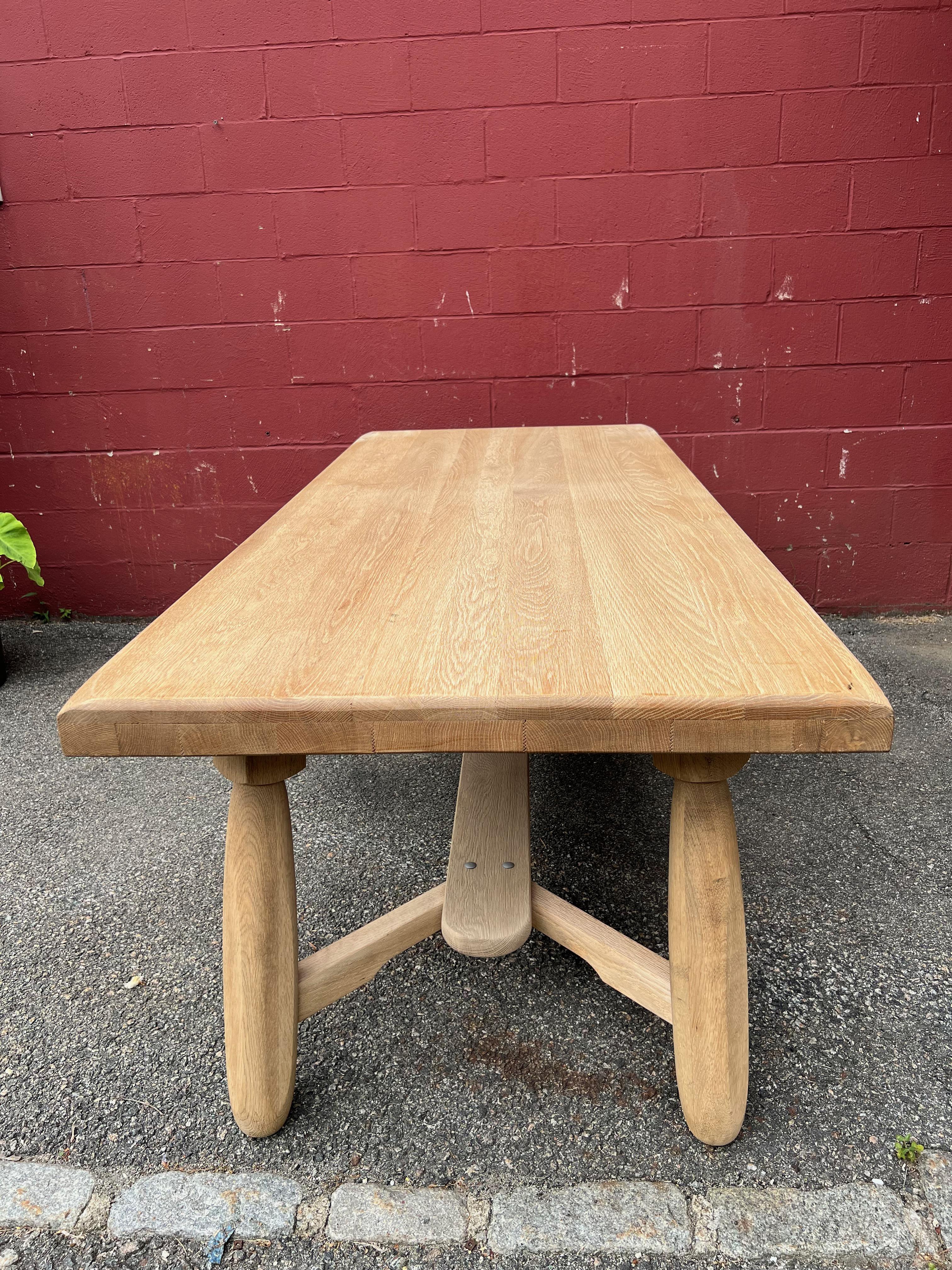 French Dining Table in Bleached Oak 5