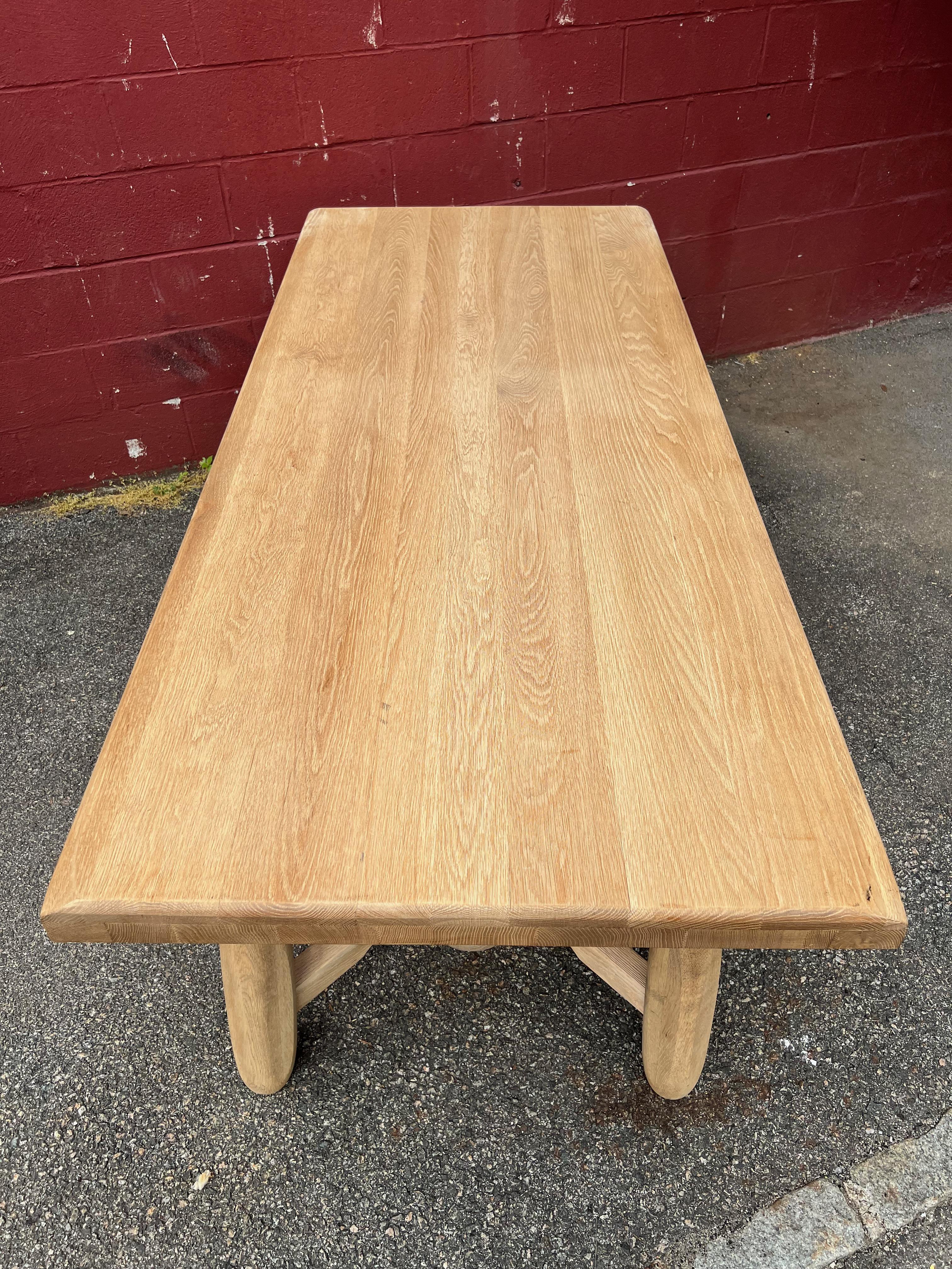 French Dining Table in Bleached Oak 4