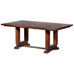 French Dining Table Maxime Old Style Mahogany Art Deco
