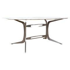 French Dinning Marble Table by Pierre Pichard
