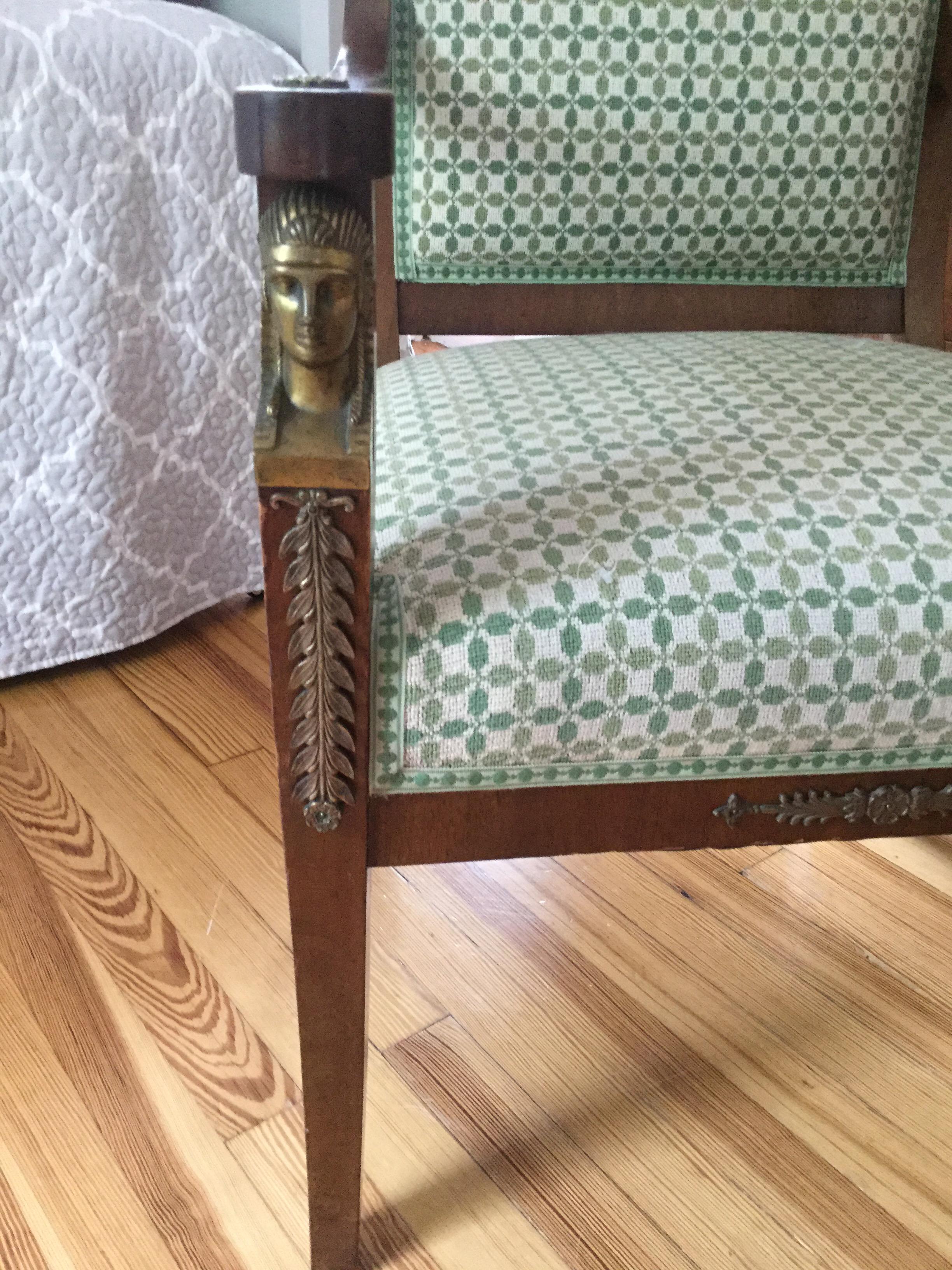 French Directoire Armchair In Good Condition For Sale In Livingston, NJ